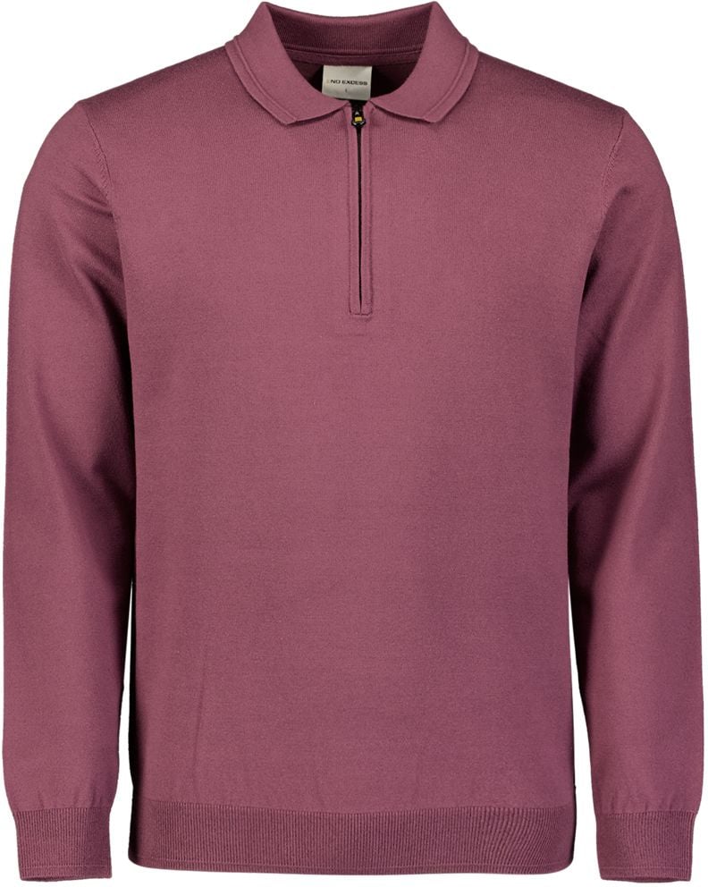 No Excess Polo Zip Pullover Dark Wine 29210884SN-164 order online | Suitable