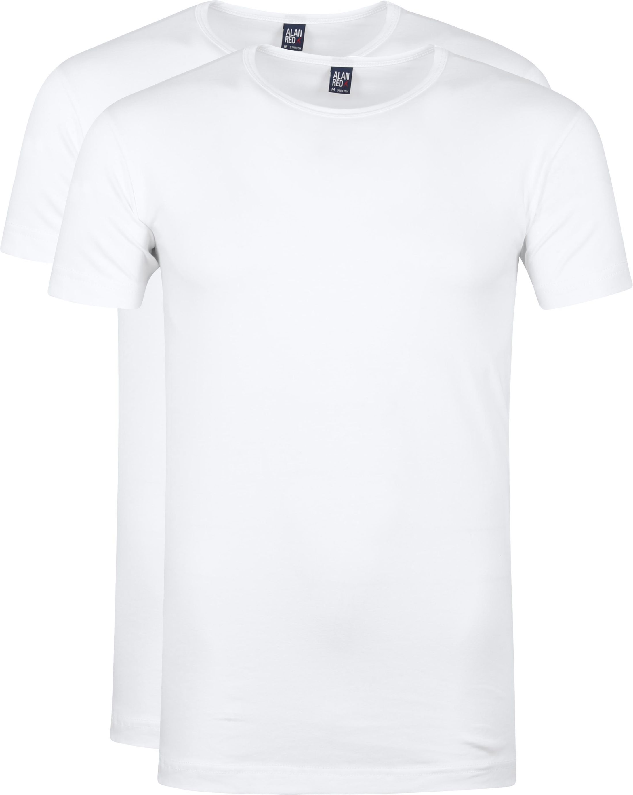 Alan Red Ottawa T-shirt Stretch 2-Pack White size L