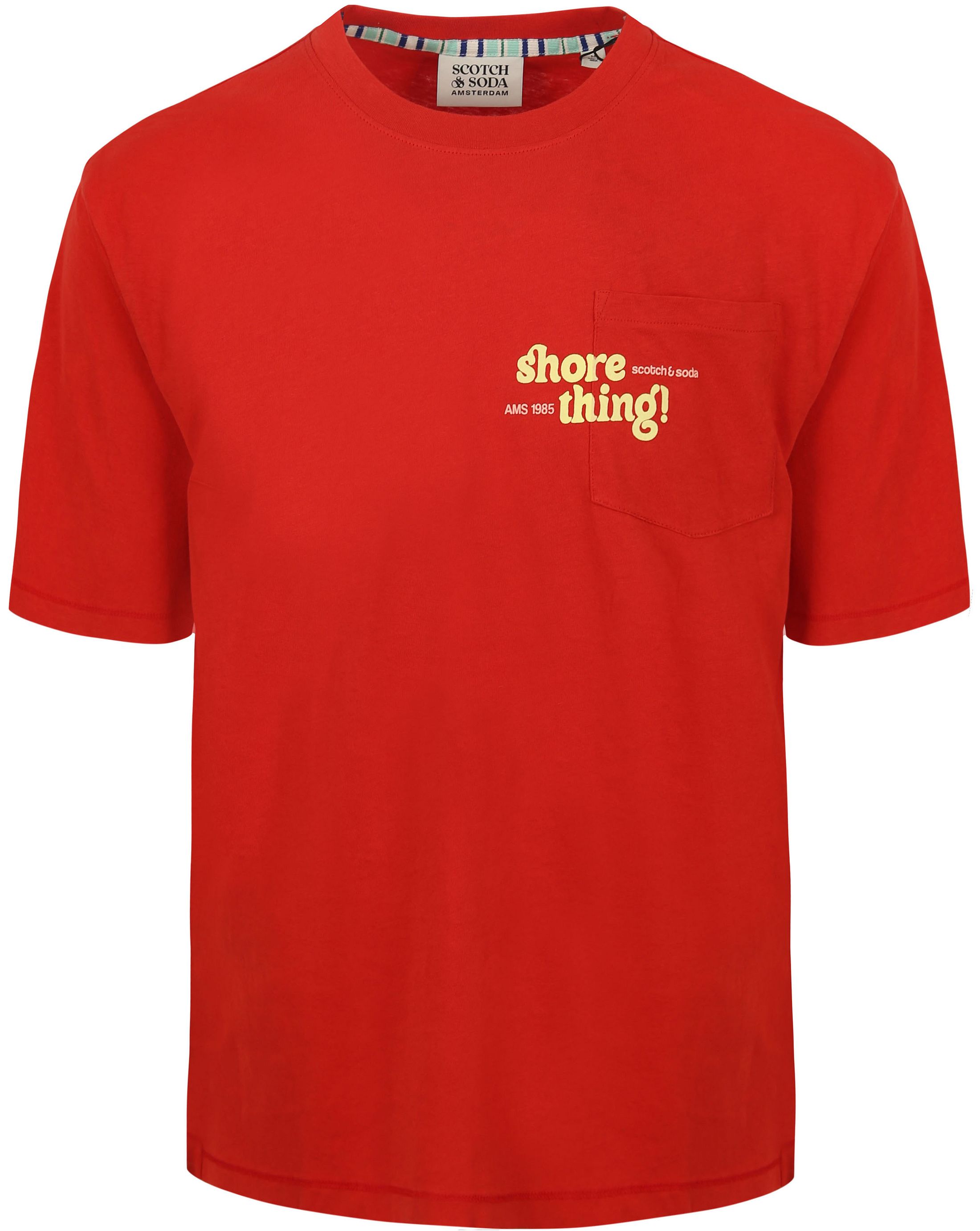 Scotch & Soda T-Shirt Artwork Red 175639-7193 order online | Suitable