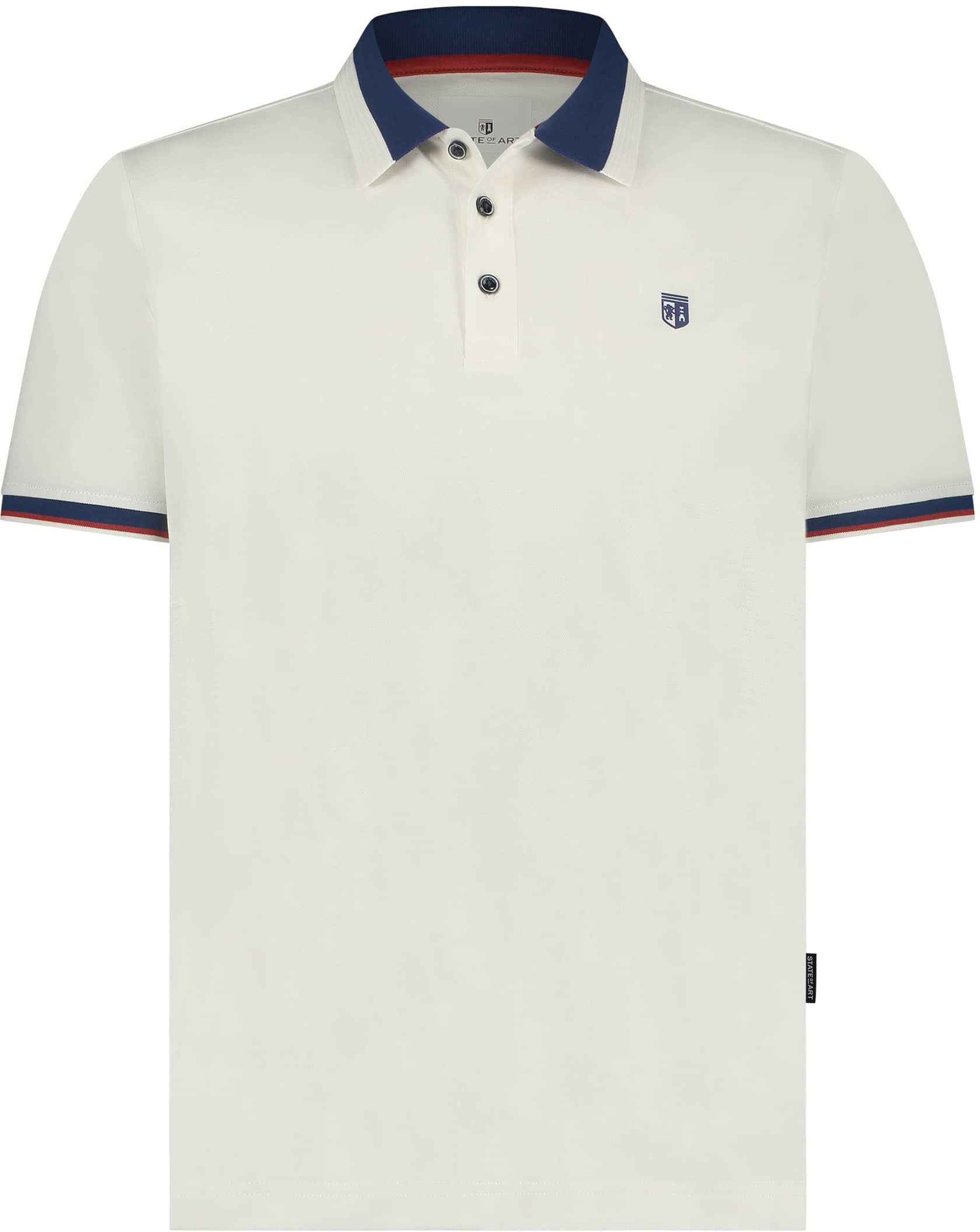 State Of Art Piqué Polo Ecru 46114453-1100 kopen | Suitable