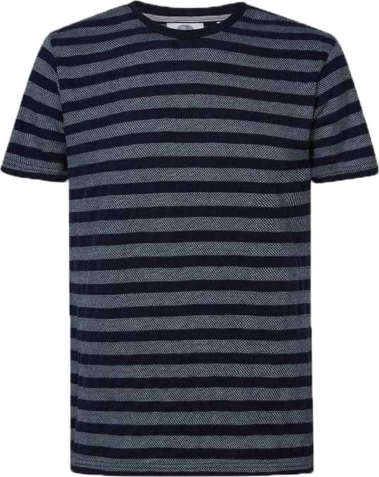 Petrol T Shirt Stripes Navy Dark Blue size L