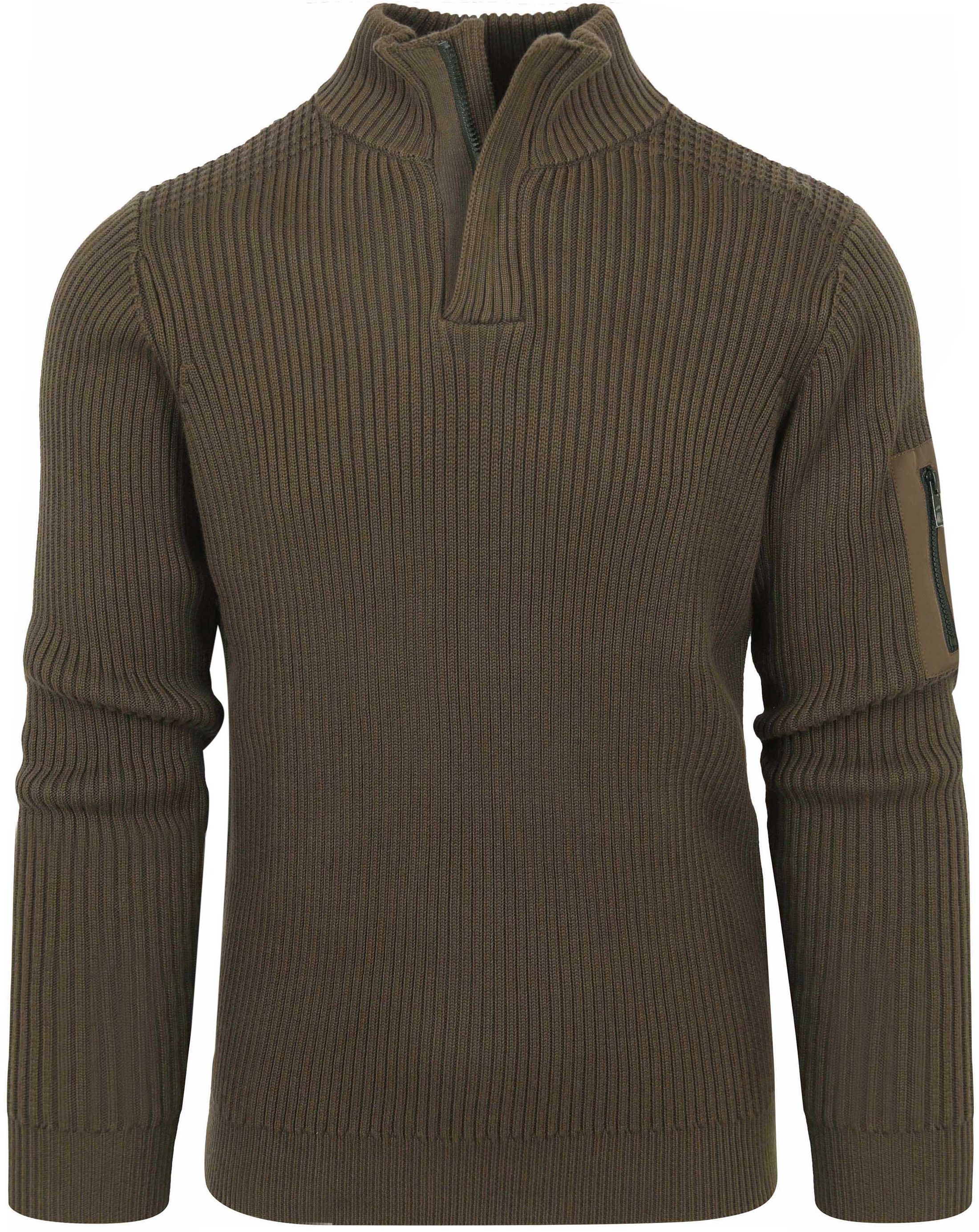 Suitable Half Zip Pullover Noord Dark Green order online | SPE23305NO22ST-357 | Suitable Lithuania