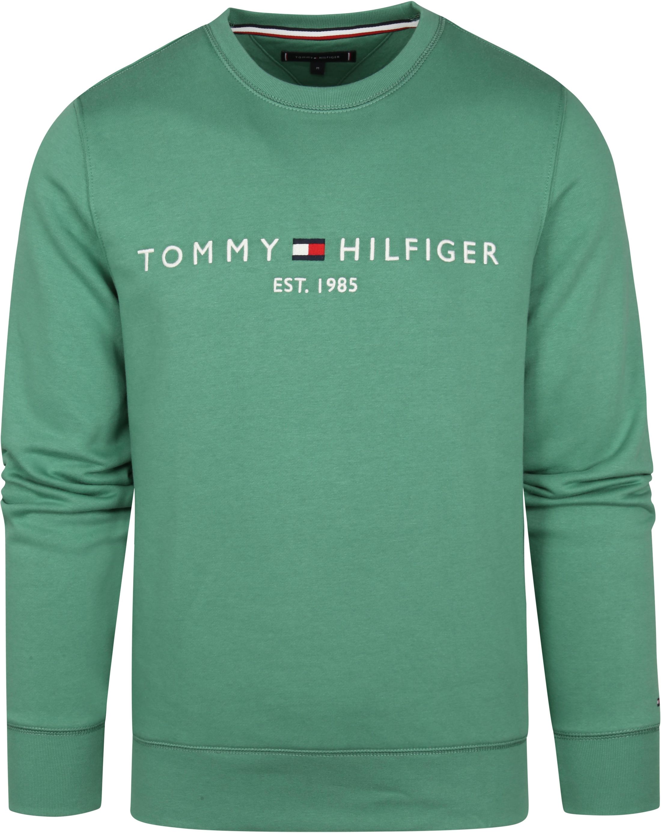 Tommy Hilfiger Sweater Logo Mid Green size L