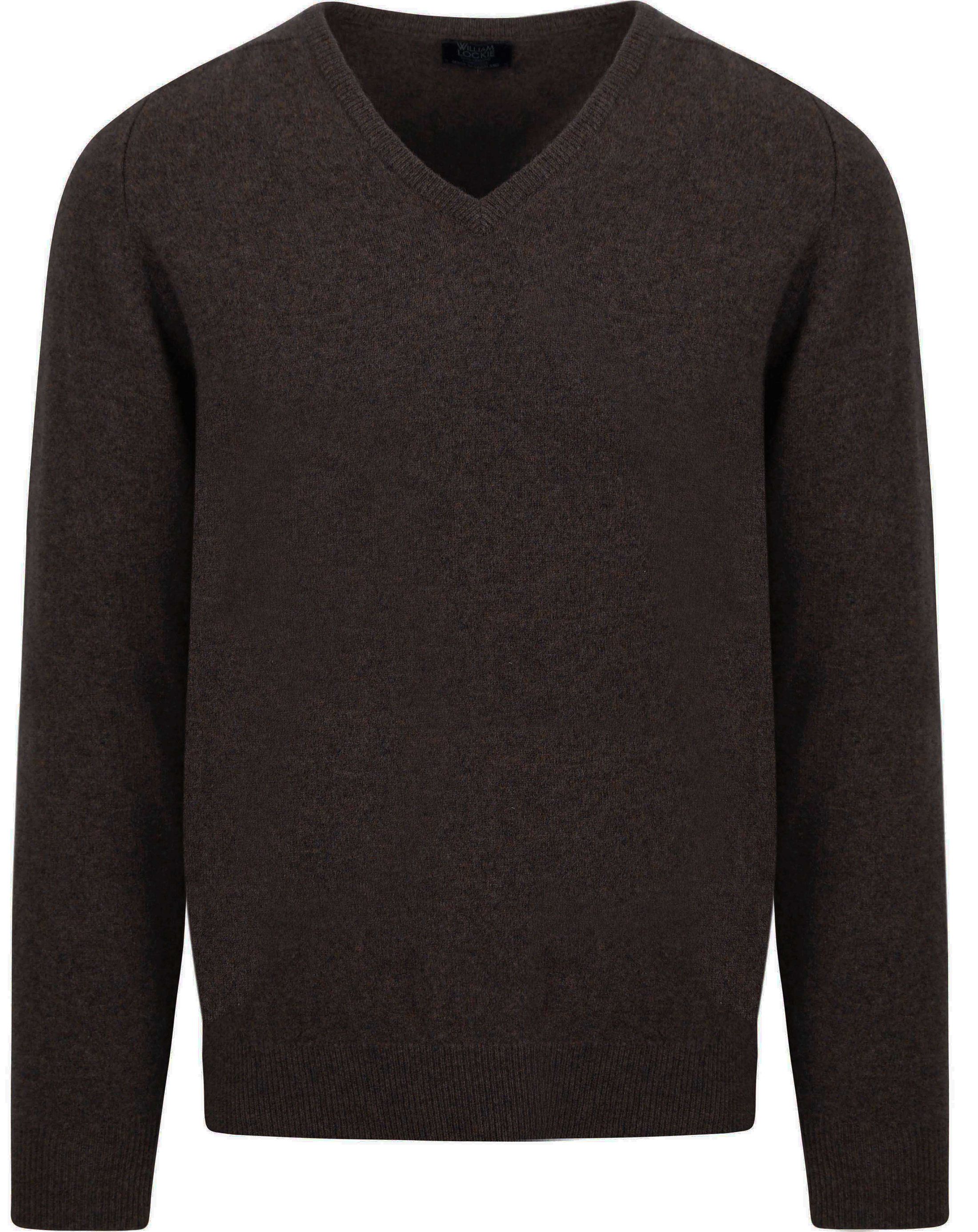 William Lockie Pullover Lambswool V Cocoa 7092DF-210 Cocoa