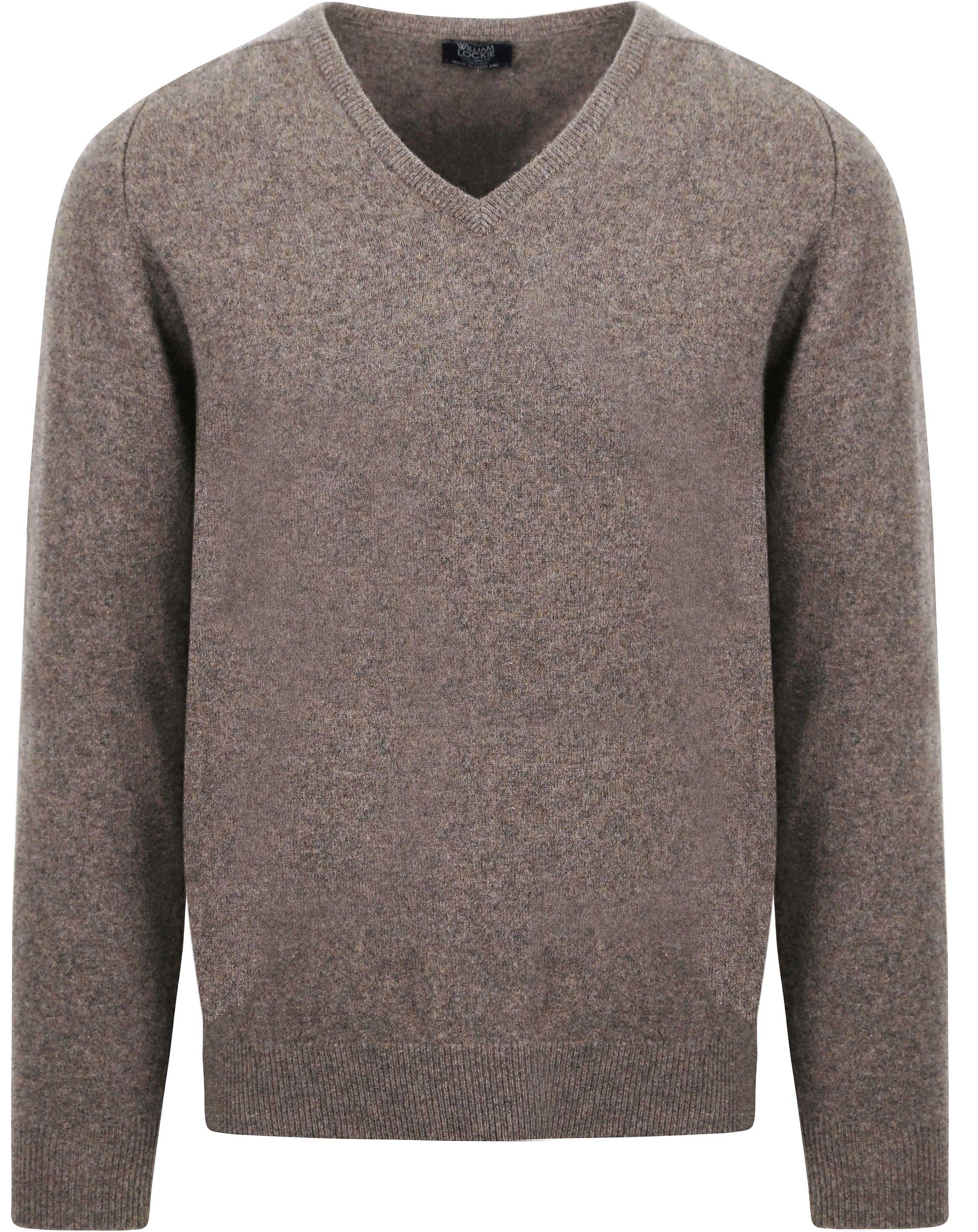 William Lockie Pullover Lamswol Vole Bruin Grijs 7092DF-209 Vole kopen | Suitable