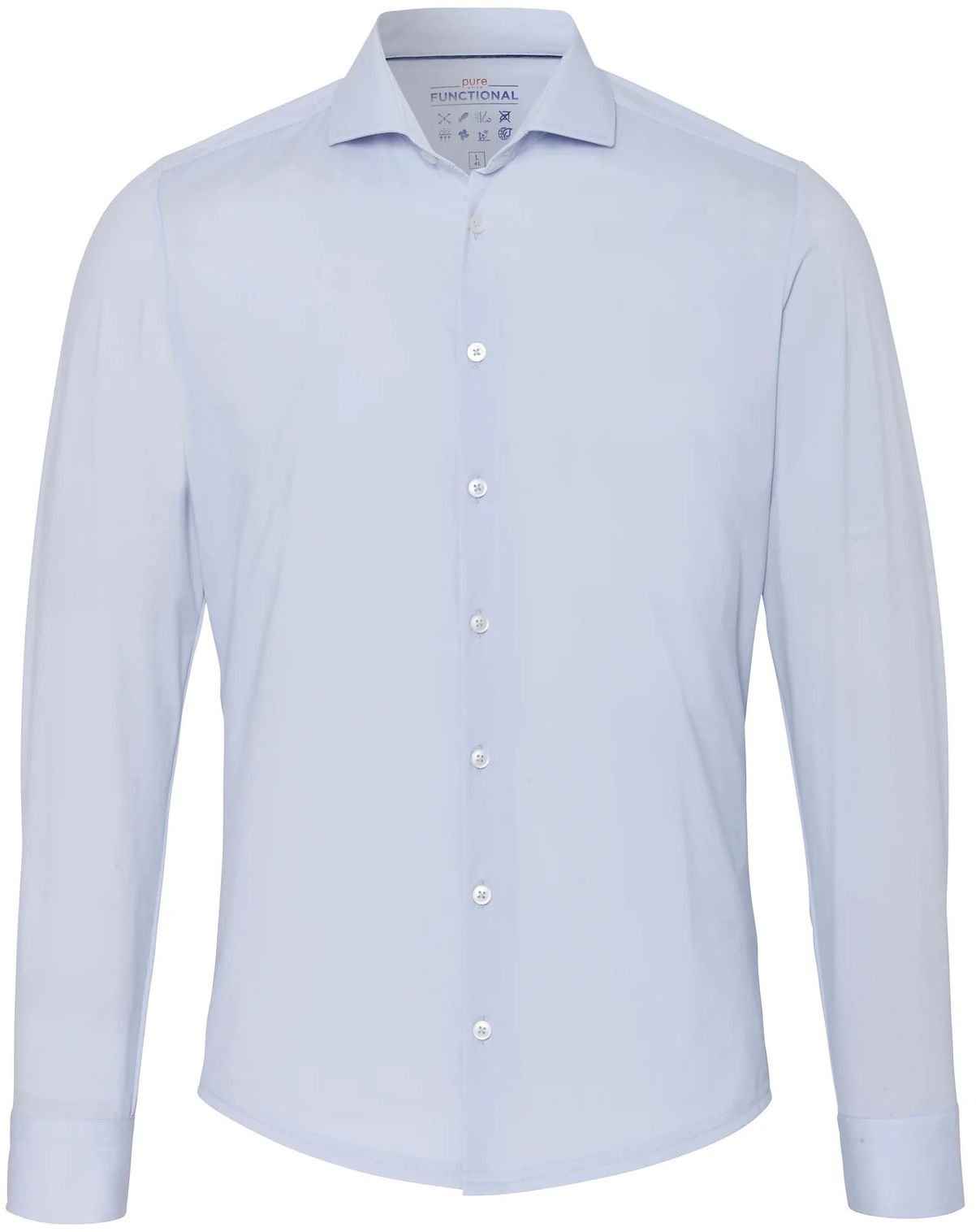 Pure The Functional Shirt Uni Lichtblauw  3385-21150-100 kopen | Suitable