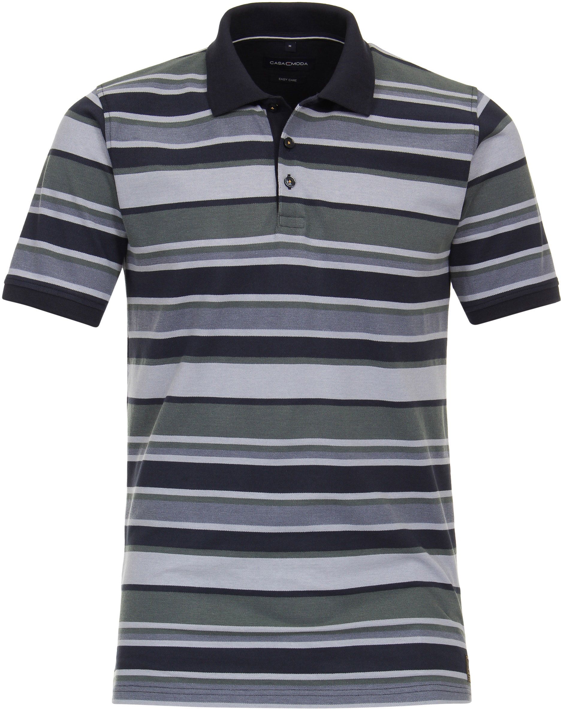Casa Moda Poloshirt Streep Groen 944256700-345 kopen | Suitable