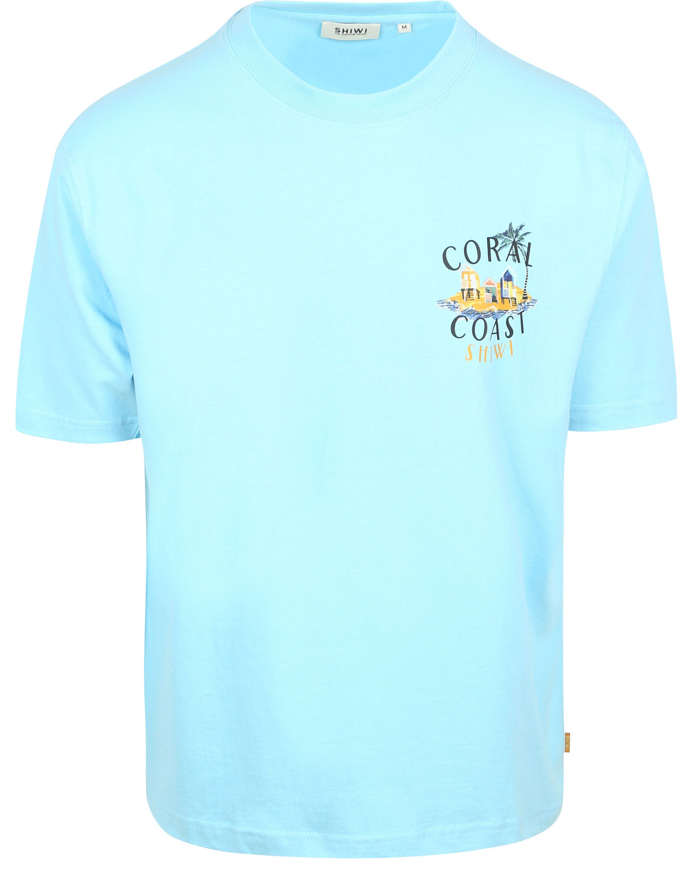 Shiwi T-Shirt Finn Coral Coast Backprint Light Blue 1425501964-6013 order online | Suitable