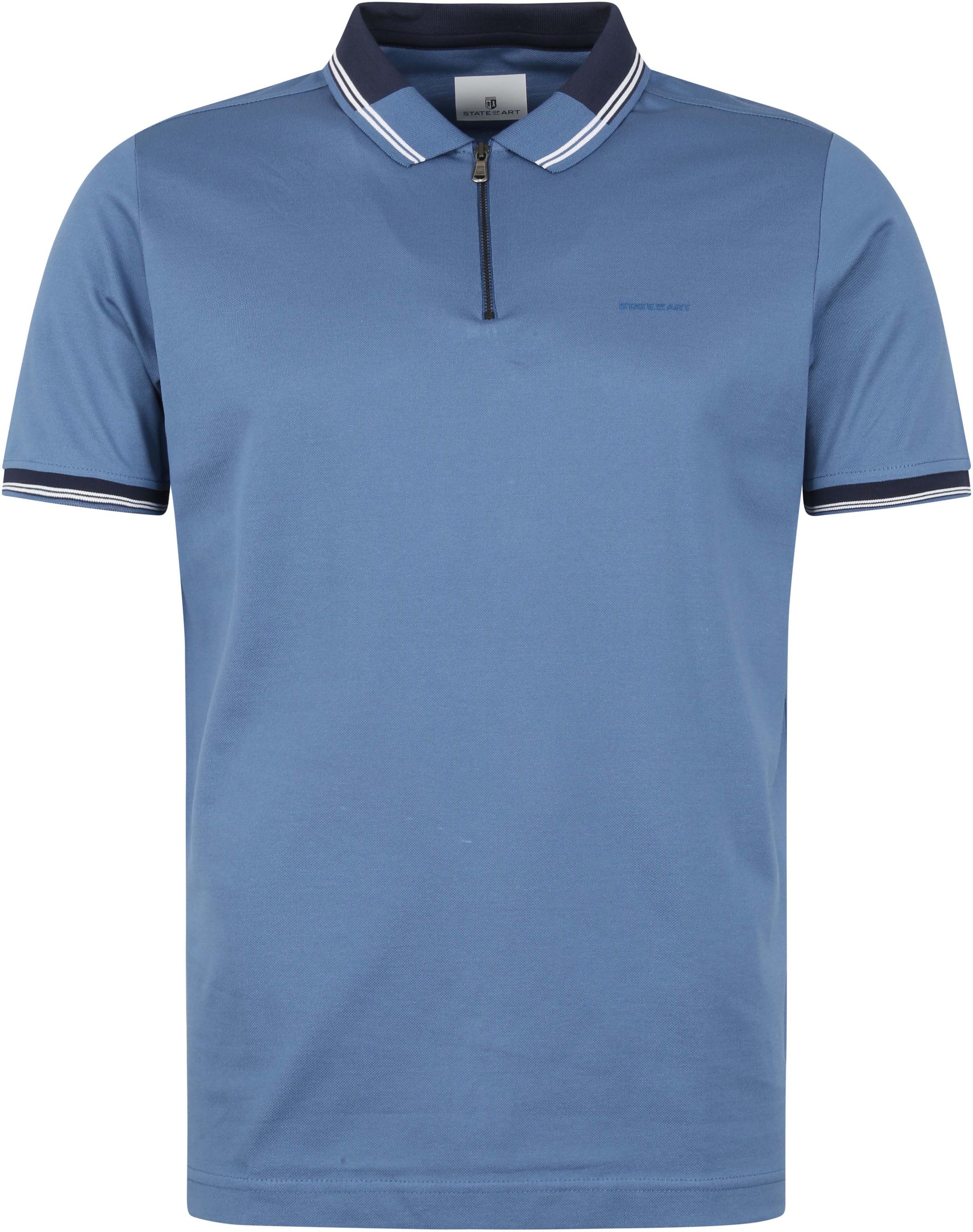 State Of Art Polo Blue Grey size 3XL