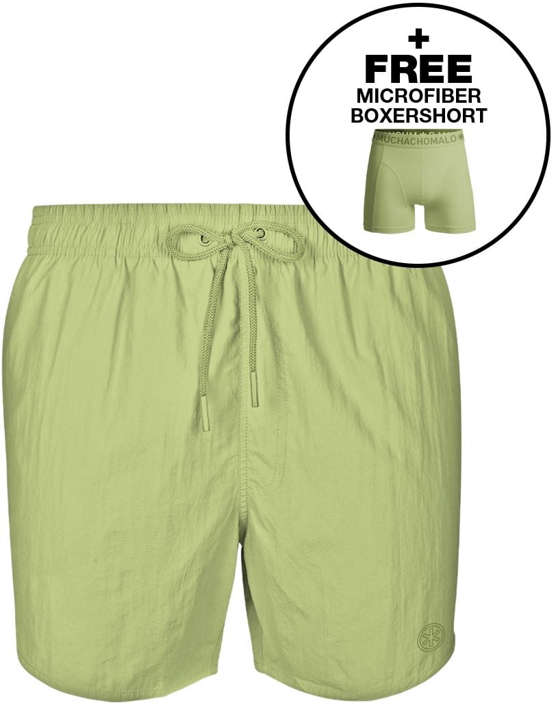 Muchachomalo Solid Swimshort Green SOLID2062-48-Green order online | Suitable