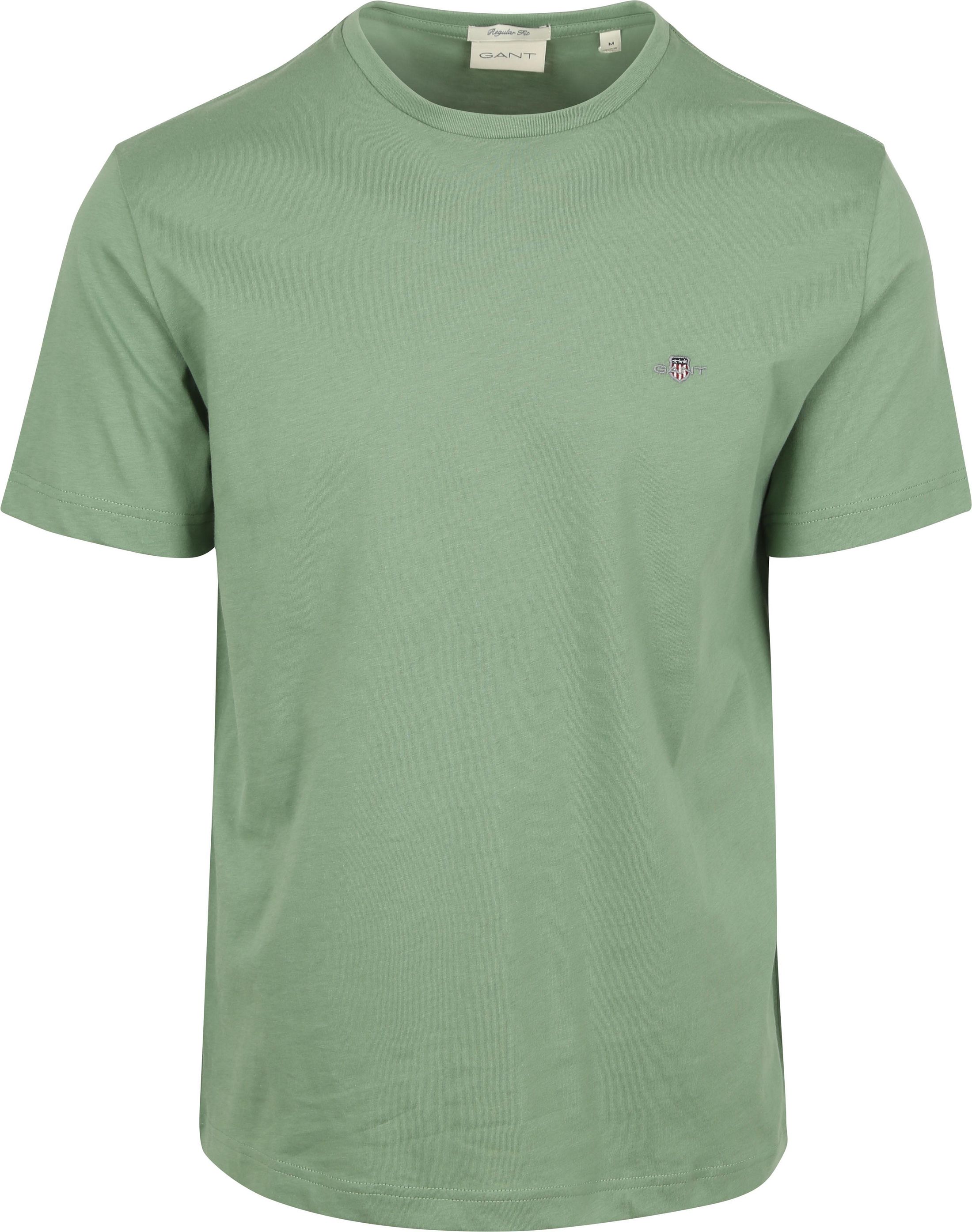 Gant T-shirt Shield Logo Groen 2003184-362 kopen | Suitable