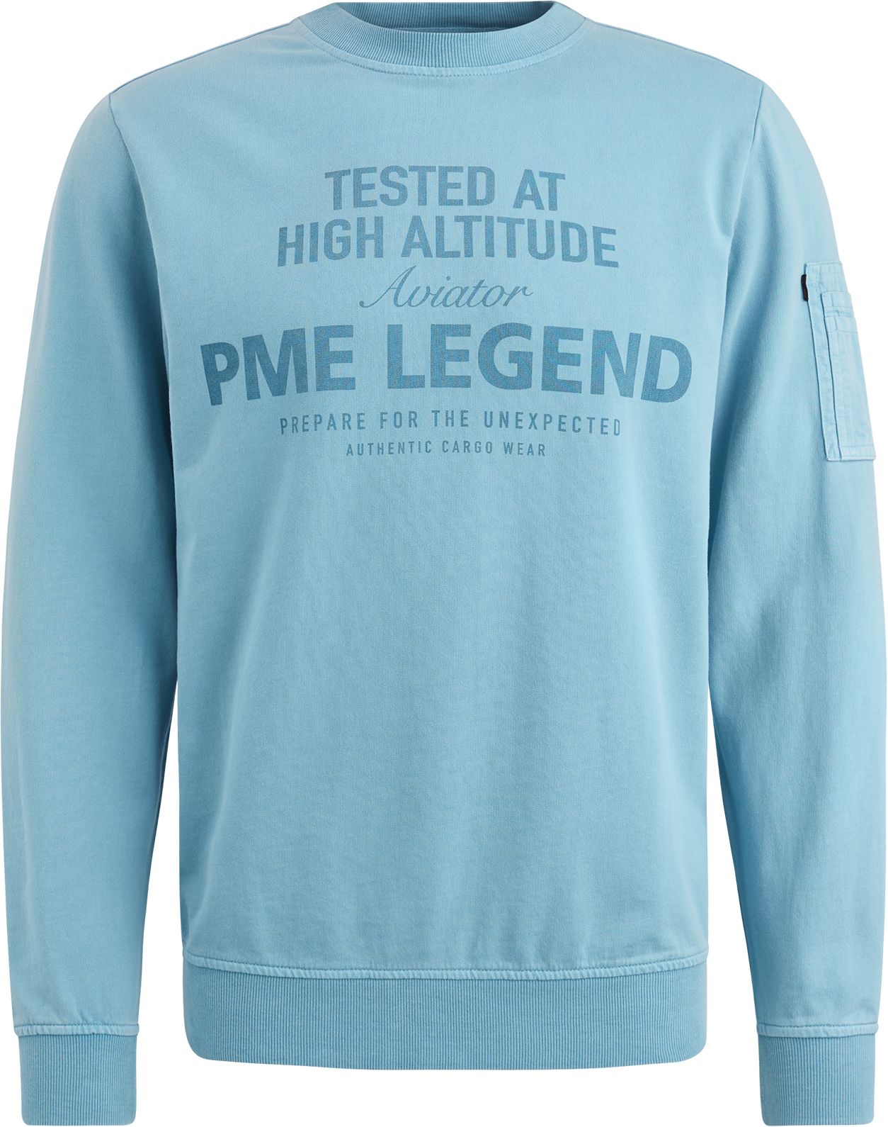 PME Legend Sweater Logo Light Blue PSW2502482-5393 order online | Suitable