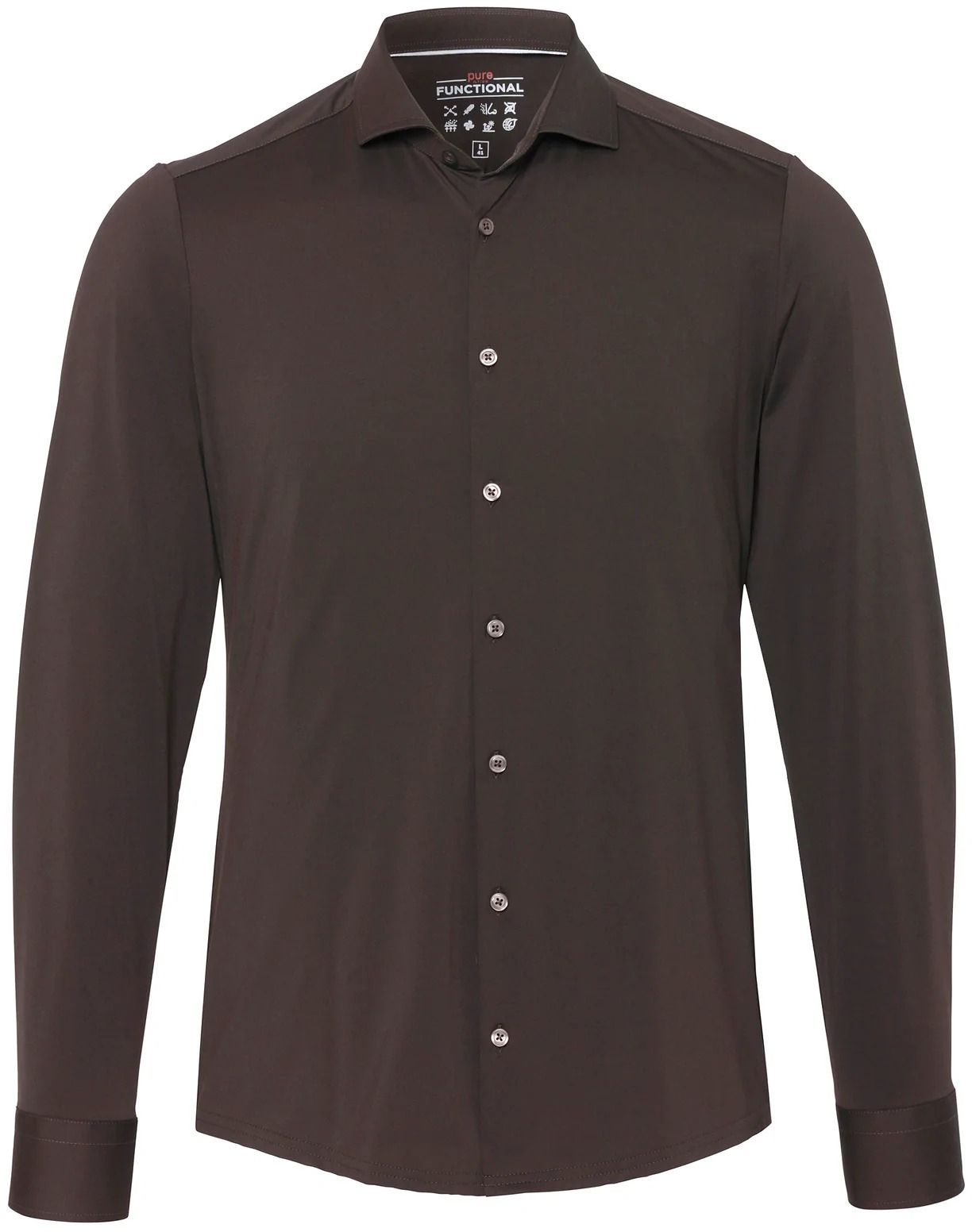 Pure The Functional Shirt Dark Brown size 15