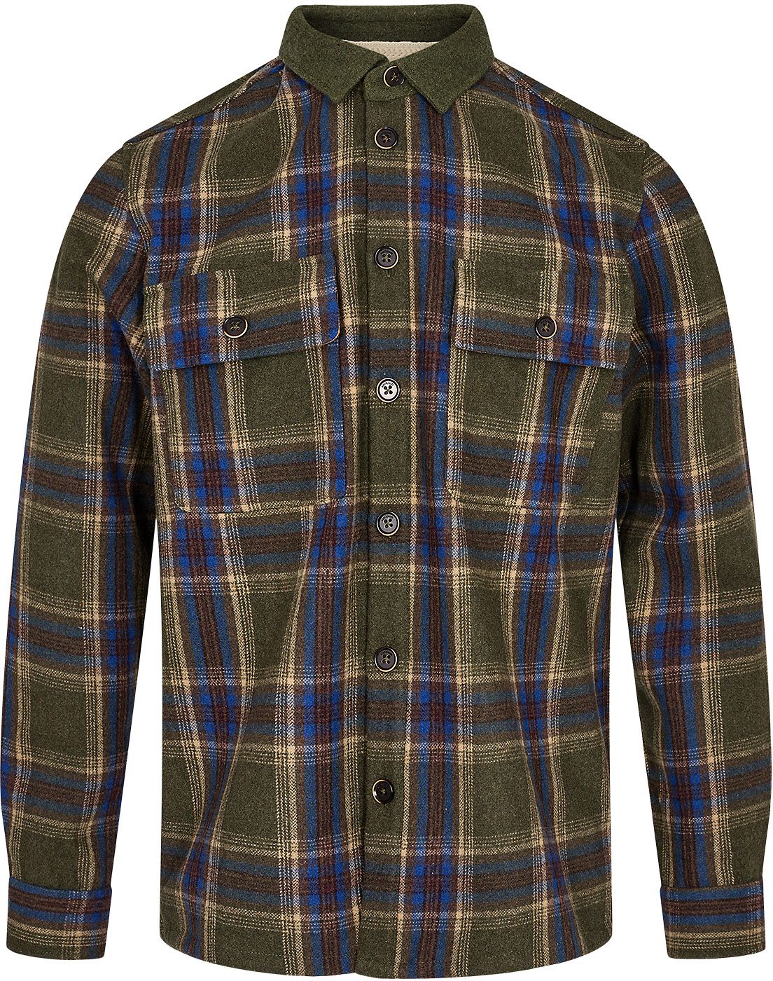 Anerkjendt Overshirt Lion Wool Mix Dark Green order online | 901245-4070 | Suitable Norway