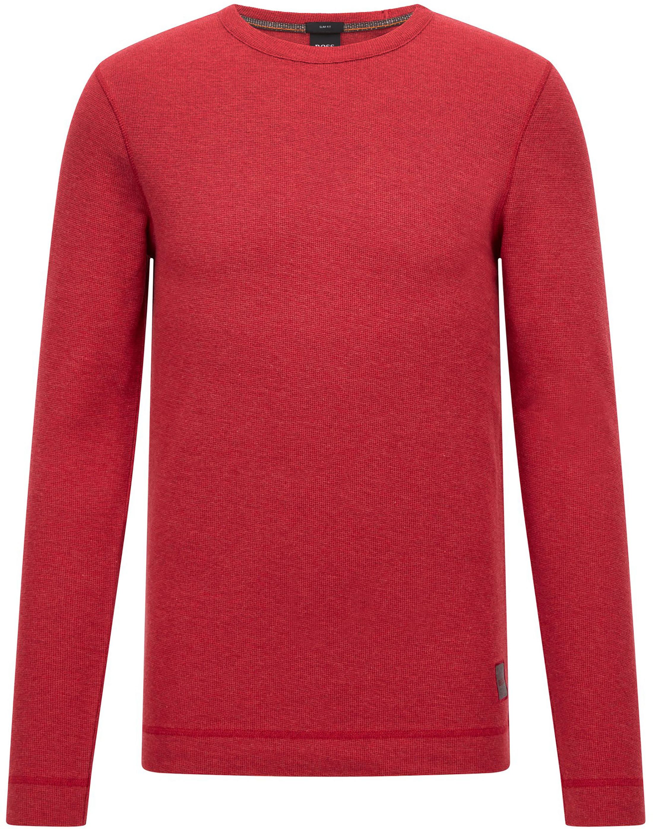 Hugo Boss T Shirt Longsleeve Tempest Red size XL
