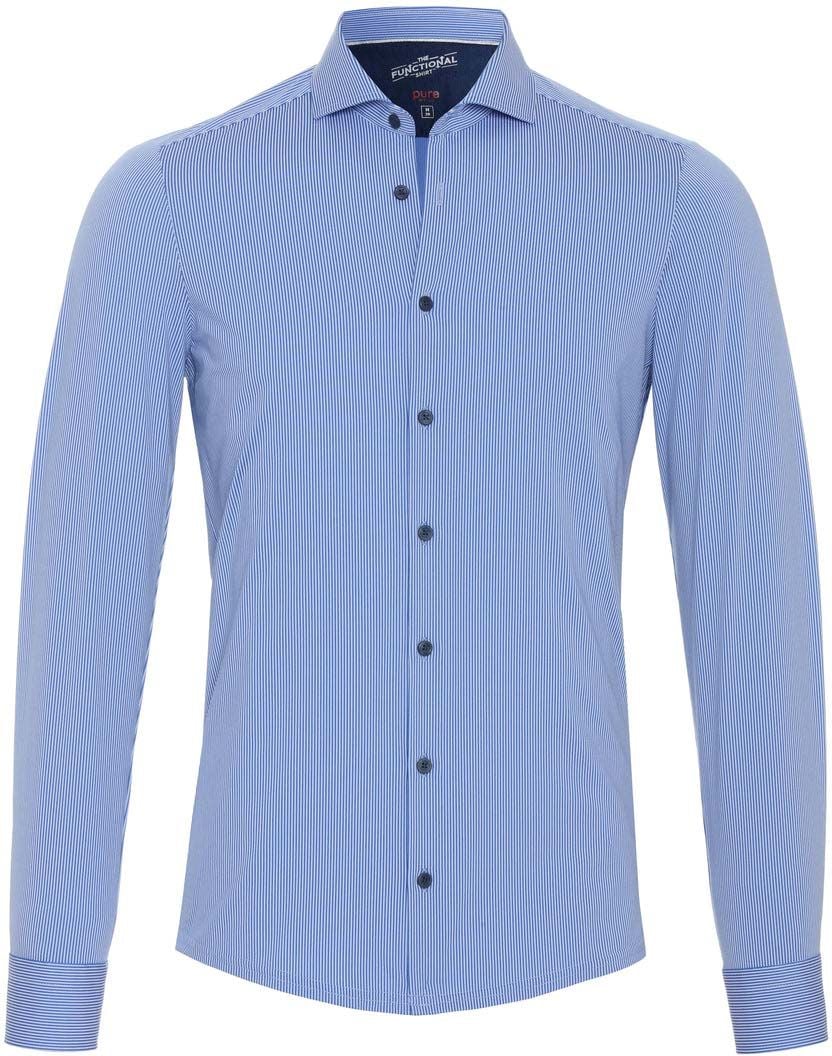 Pure Functional Shirt Stripes Blue 4028-21750-165 order online | Suitable
