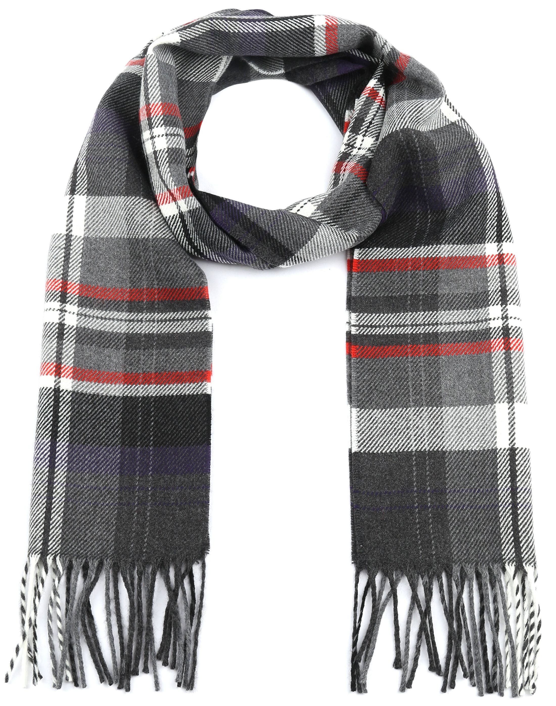 Suitable Herren Schal Acryl Karo Grau 21-02 21-02 Green/black check kaufen | Suitable