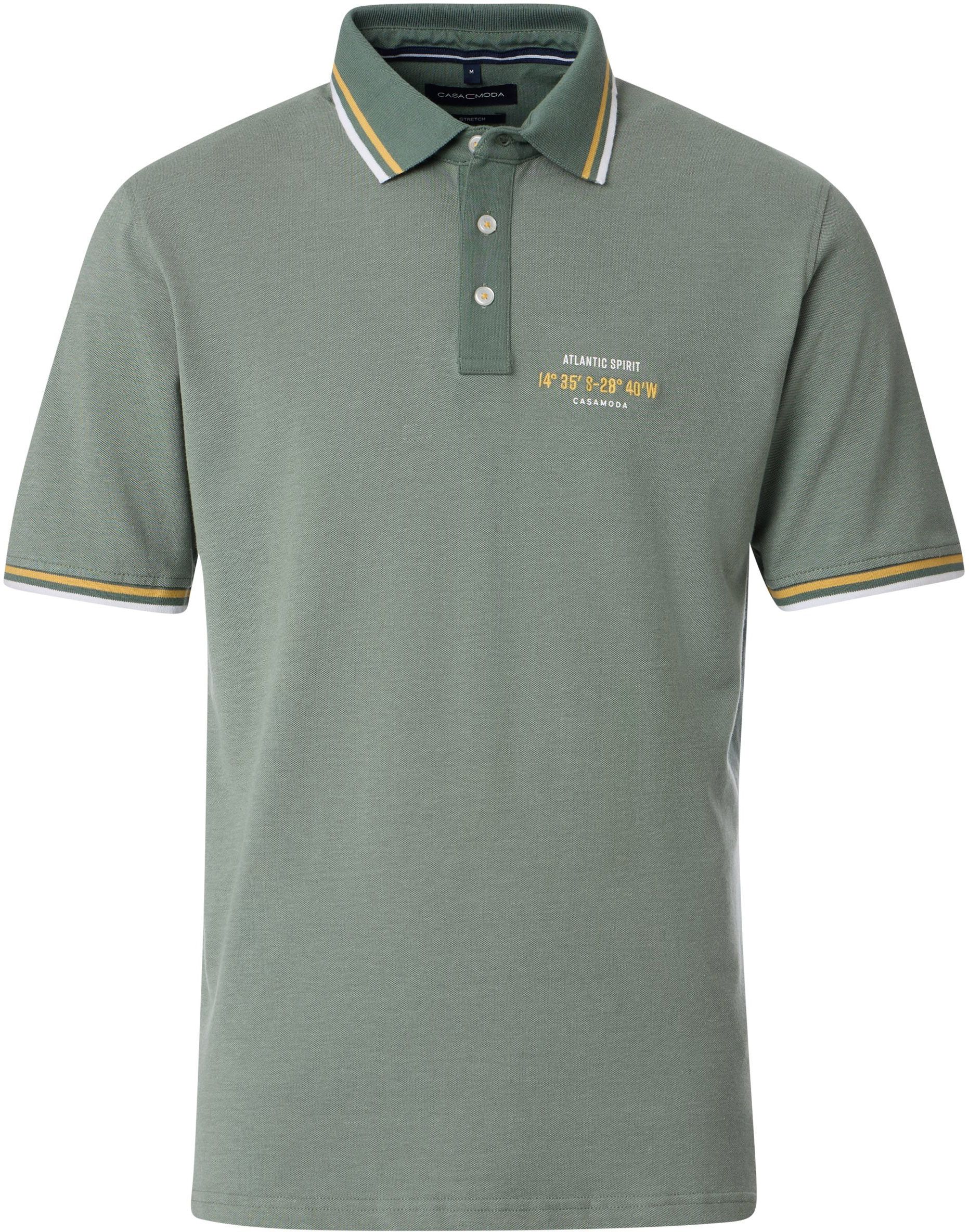 Casa Moda Polo Shirt Logo Green 944257200-345 order online | Suitable