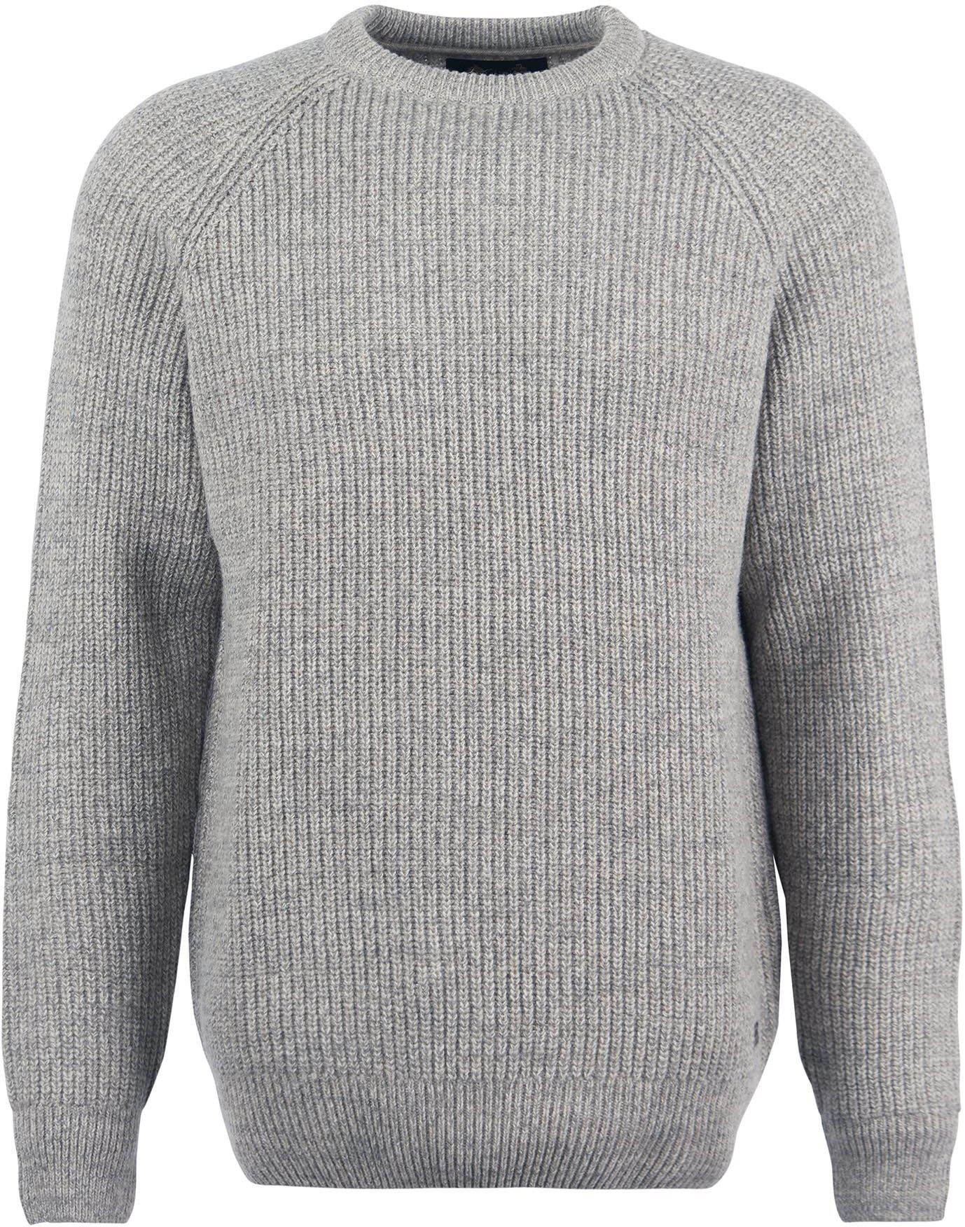 Barbour Pullover Lambswool Knitted Stone Grau MKN1113-ST51 kaufen | Suitable