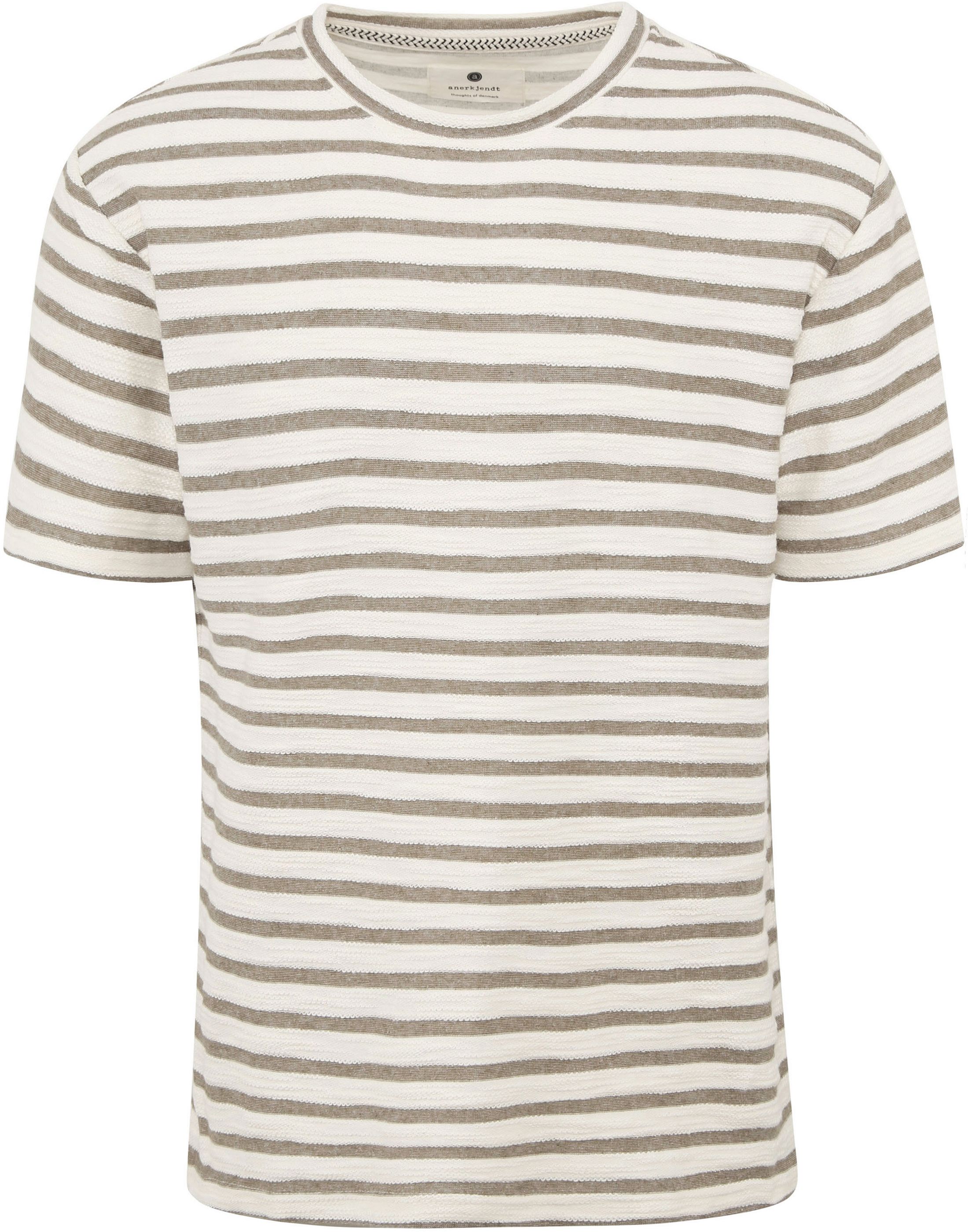 Anerkjendt Kikki T-shirt Green Striped order online | 9011544070 | Suitable Norway