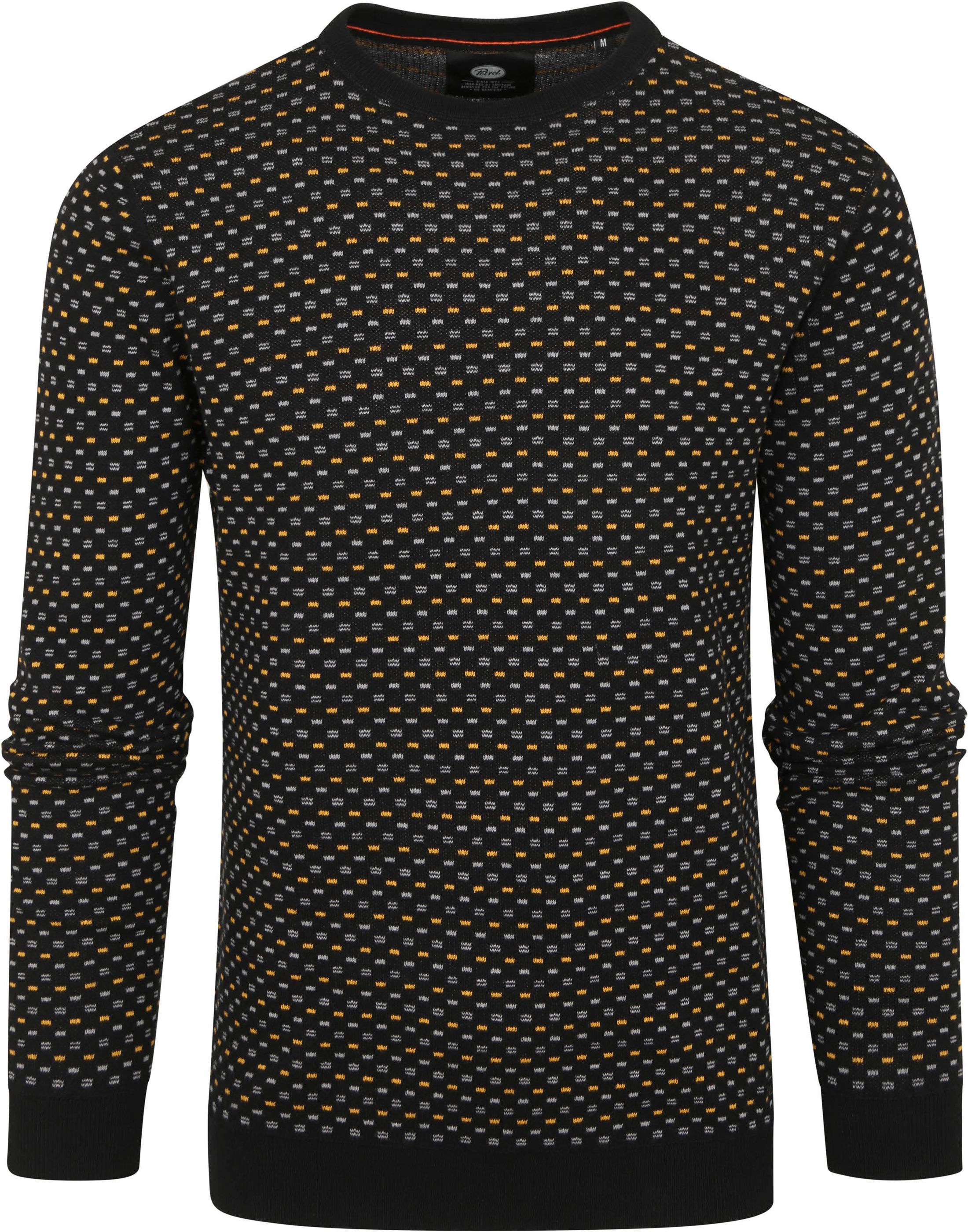 Petrol Sweater Patterned Black Multicolour size 3XL