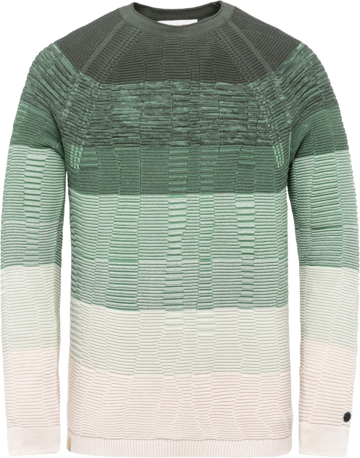 Cast Iron Sweater Stripes Multicolour Dark Green Green size M