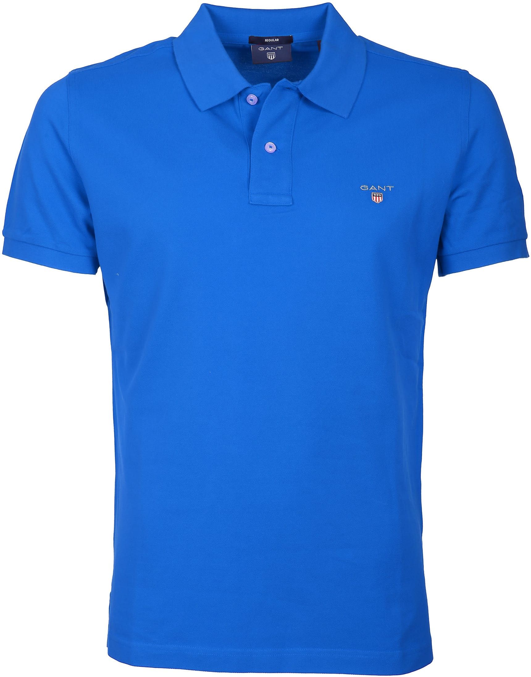 Gant Polo Shirt Basic Kobalt Blue size 3XL