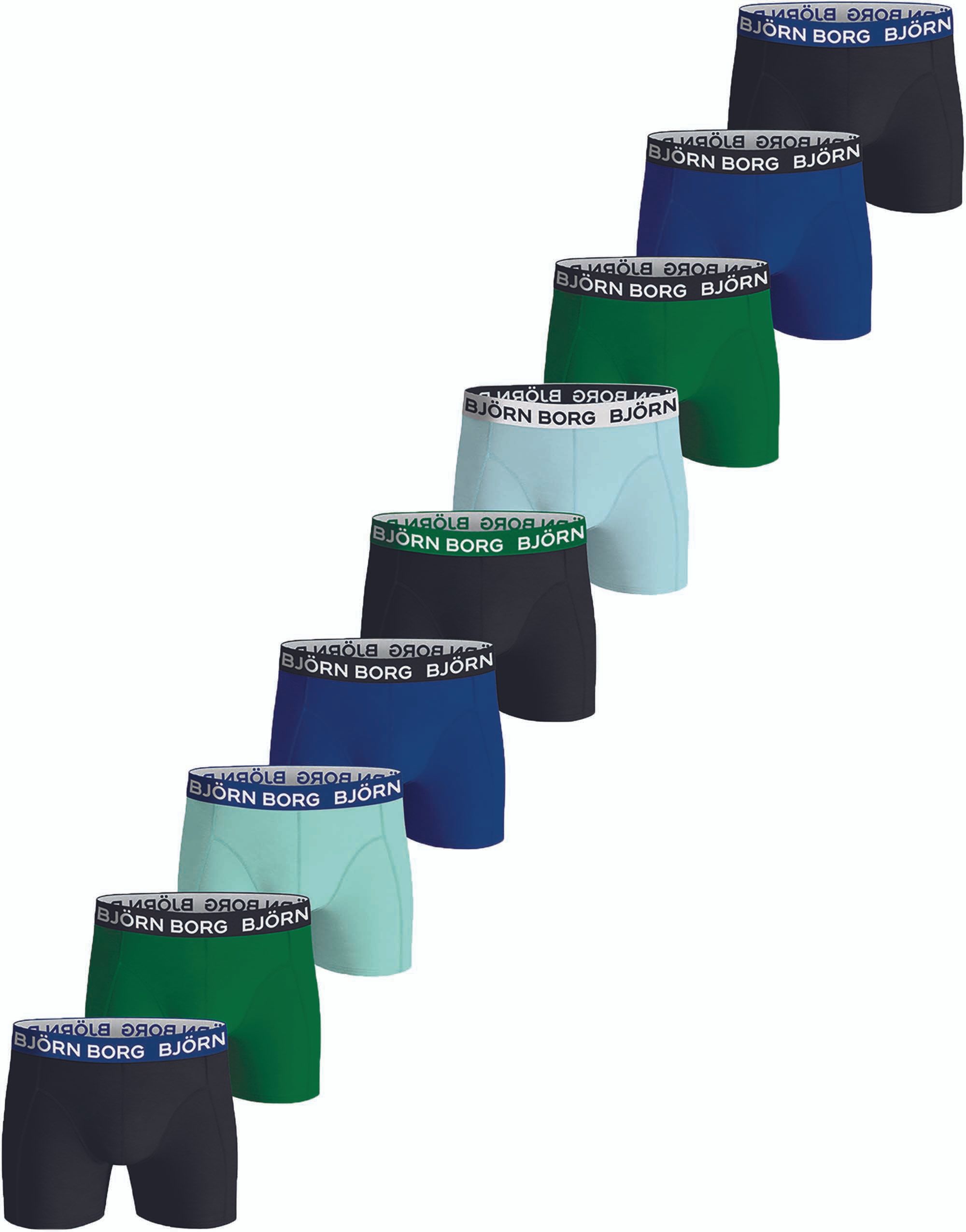 Bjorn Borg Boxers 9-Pack Multicolour Black Blue Green size L