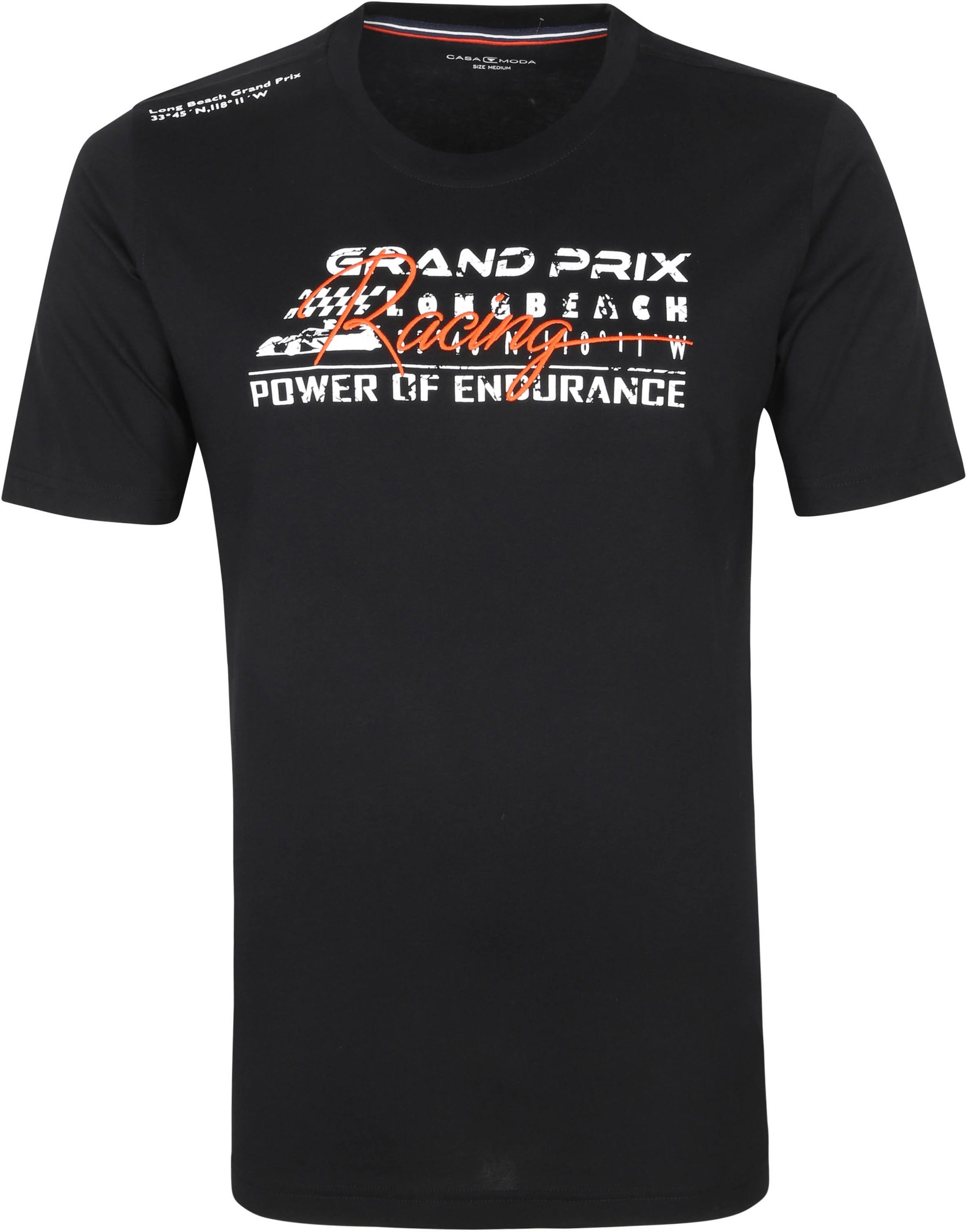 Casa Moda T Shirt Grand Prix Black size M