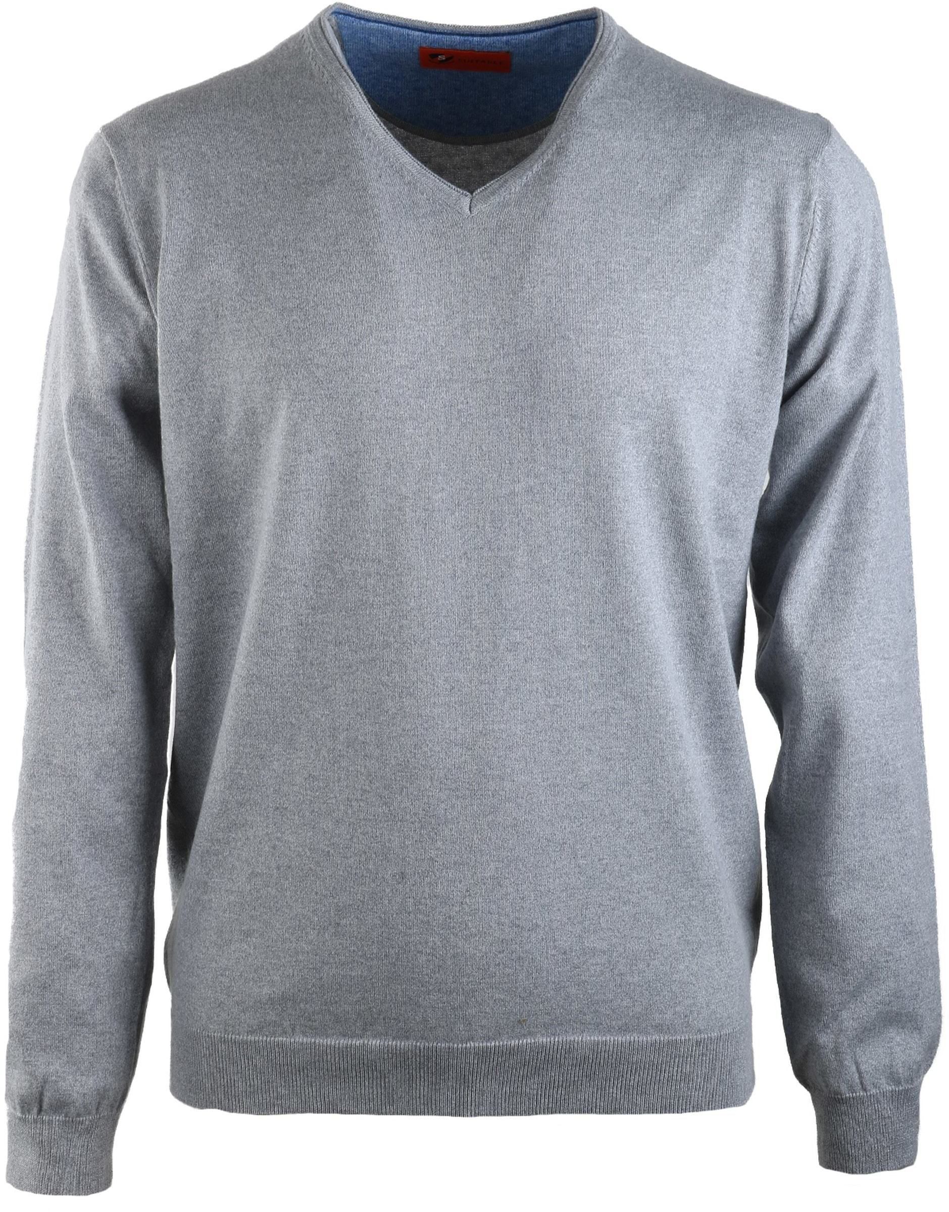 Suitable Pull V-Neck Grey size XXL