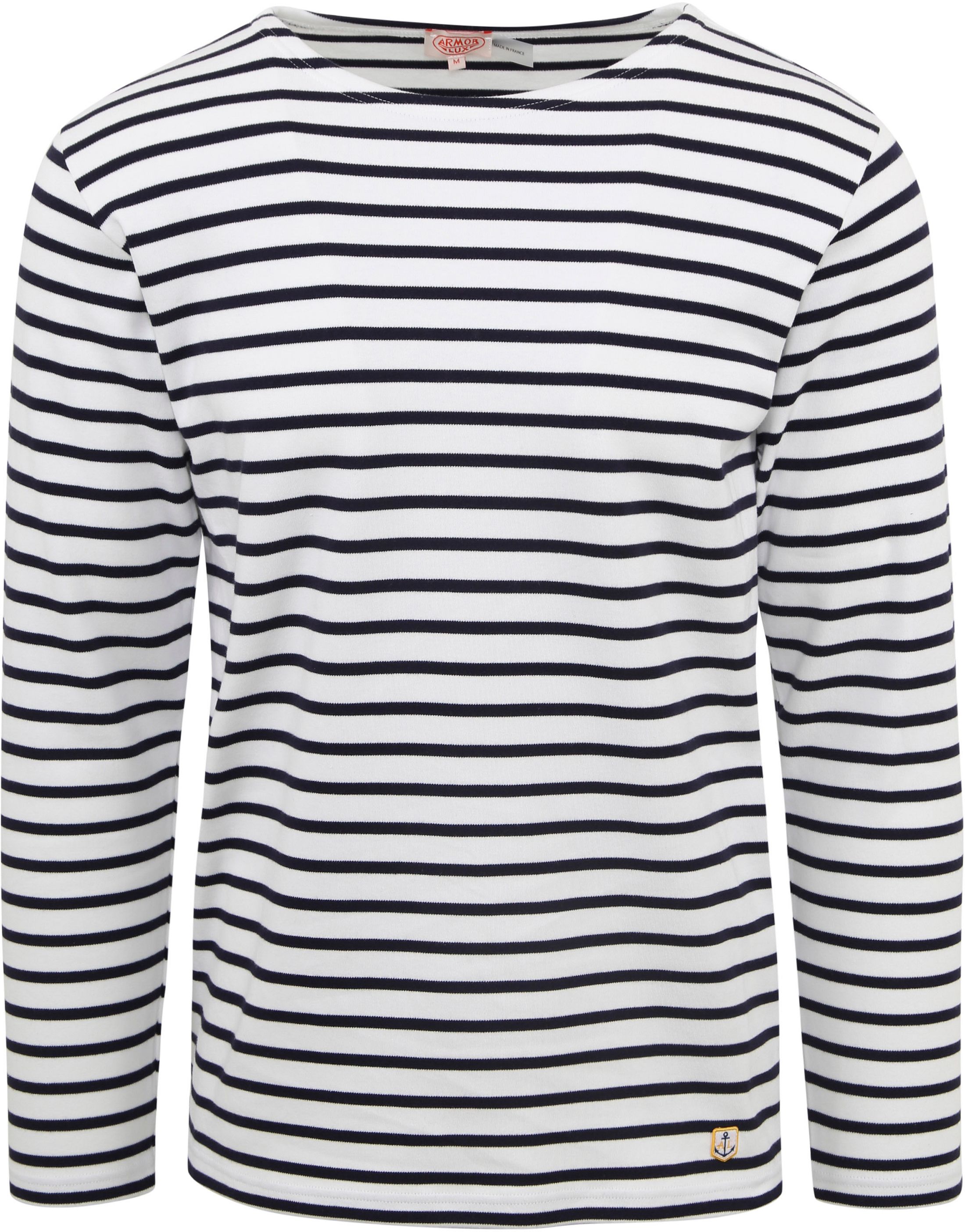 Armor-Lux Houat Sweater Stripes Black White  52297-400 order online | Suitable