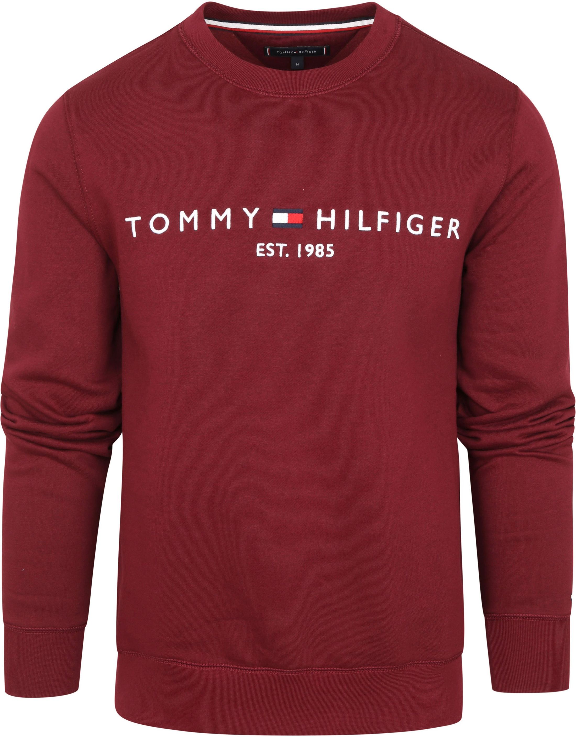 Tommy Hilfiger Sweater Logo Bordeaux Burgundy size L
