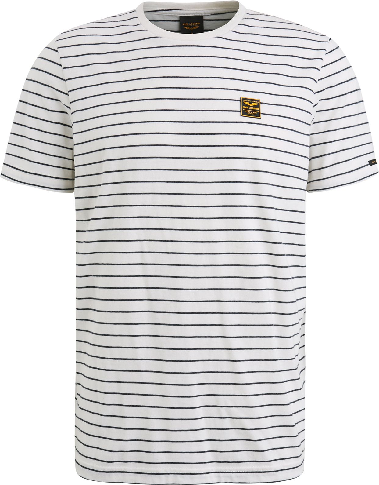 PME Legend Jersey T-Shirt Streep Wit PTSS2502556-7013 kopen | Suitable