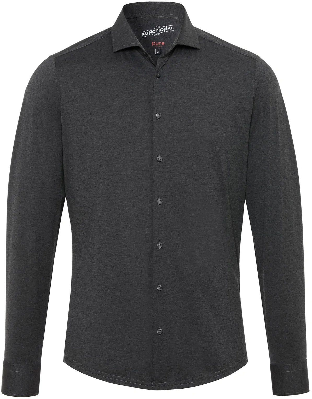 Pure H.Tico The Functional Dark Shirt Grey Dark Grey size 15 3/4