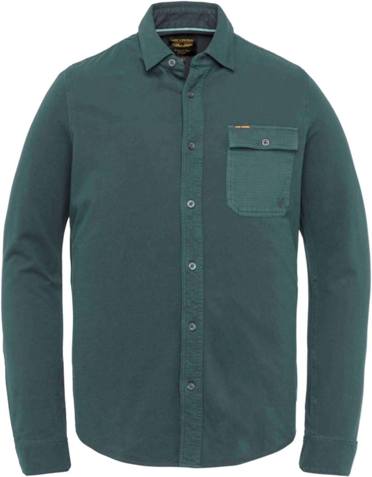 PME Legend Shirt Garment Dye Dark Green Dark Green size XL