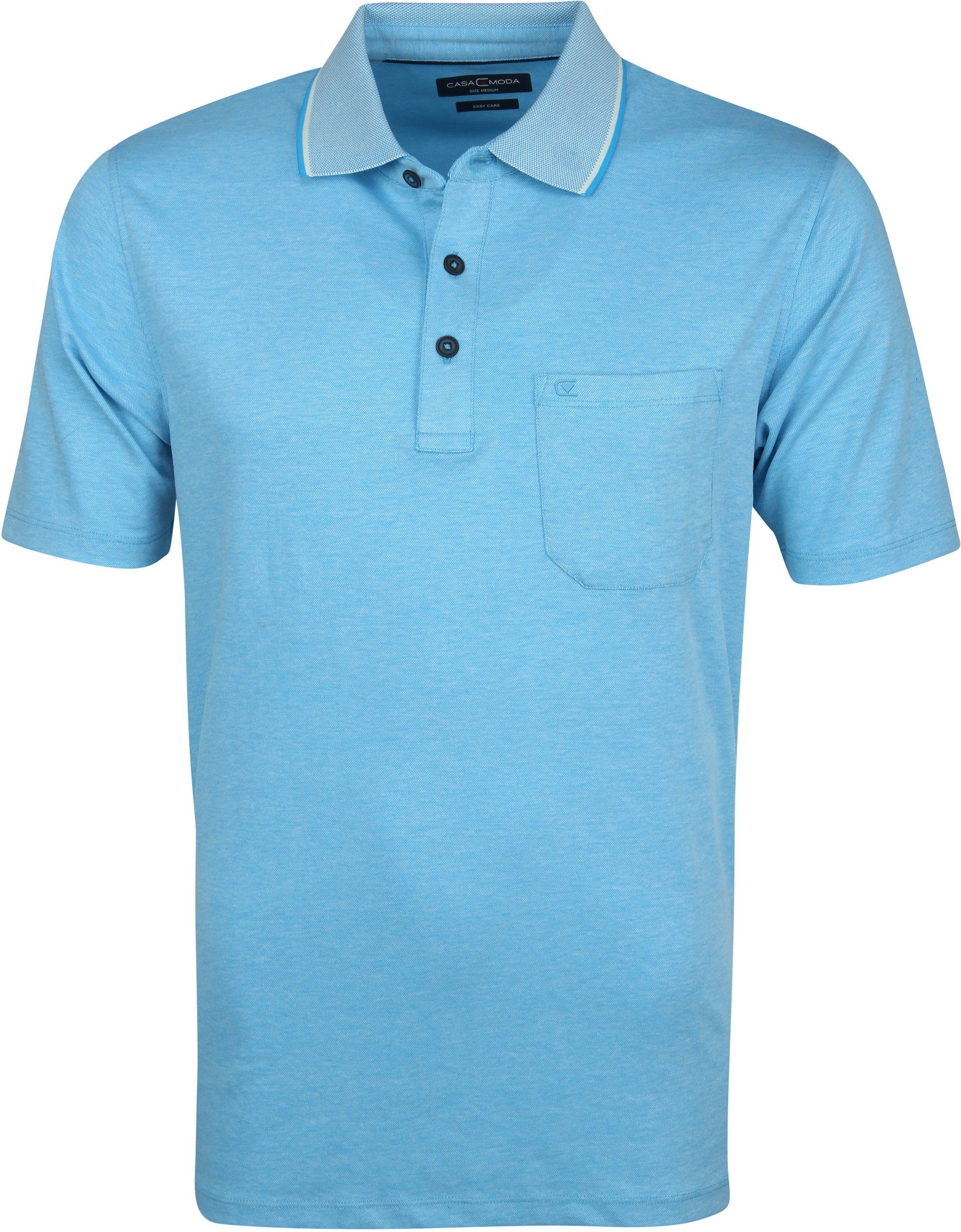 Casa Moda Polo Shirt Aqua Blue size L