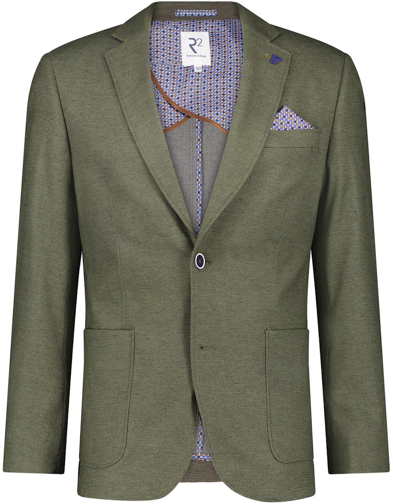R2 Jersey Colbert Birdseye Vert 122.JACKET.003-074 commander en ligne | Suitable