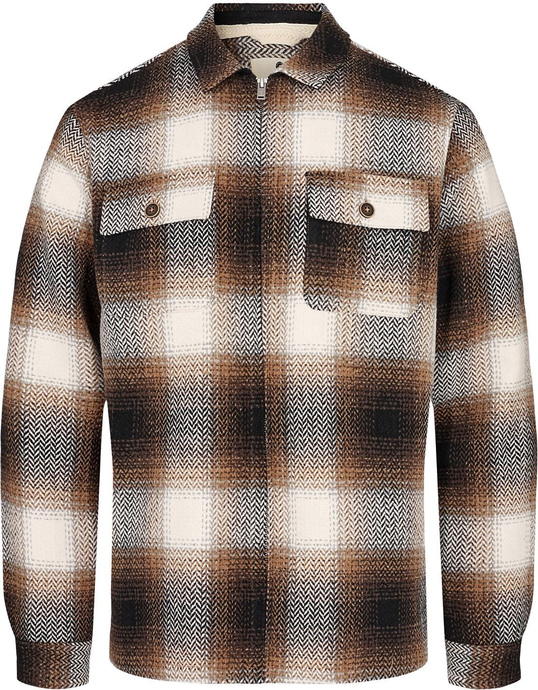 Anerkjendt Overshirt Oscar Wool Mix Brown order online | 901257-5573 | Suitable Spain