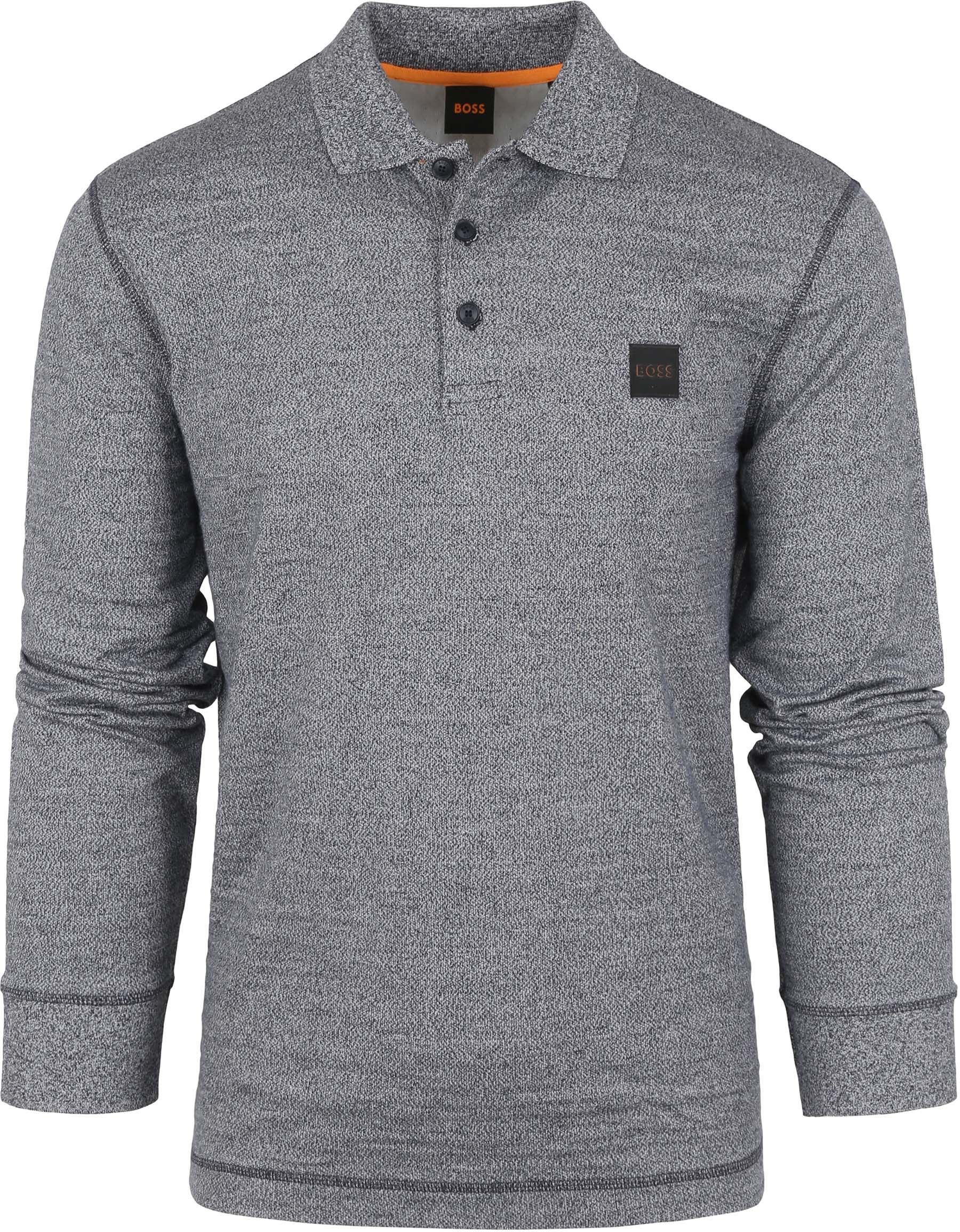 Hugo Boss Peheather LS Poloshirt Grey size 3XL