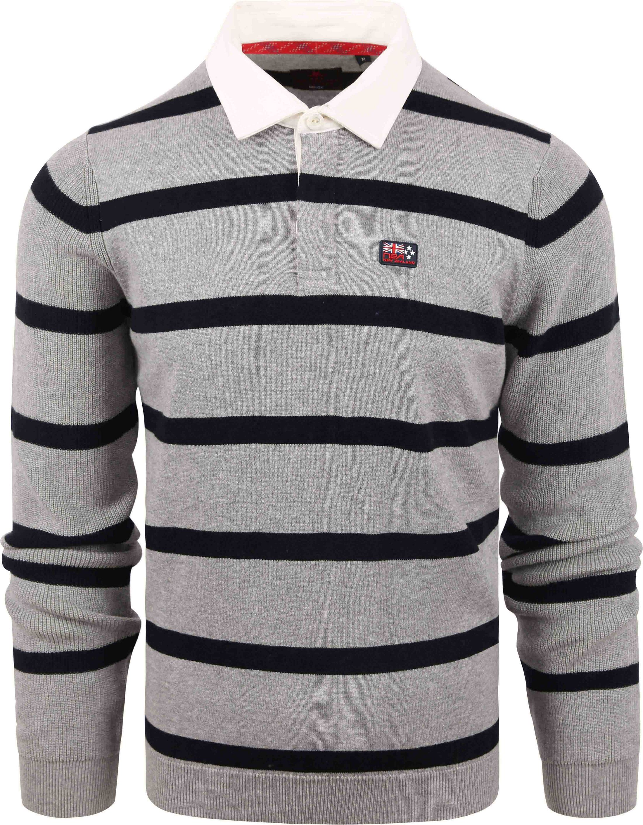 NZA Polo Cheviot Strepen Grijs 23HN276-1870 kopen | Suitable