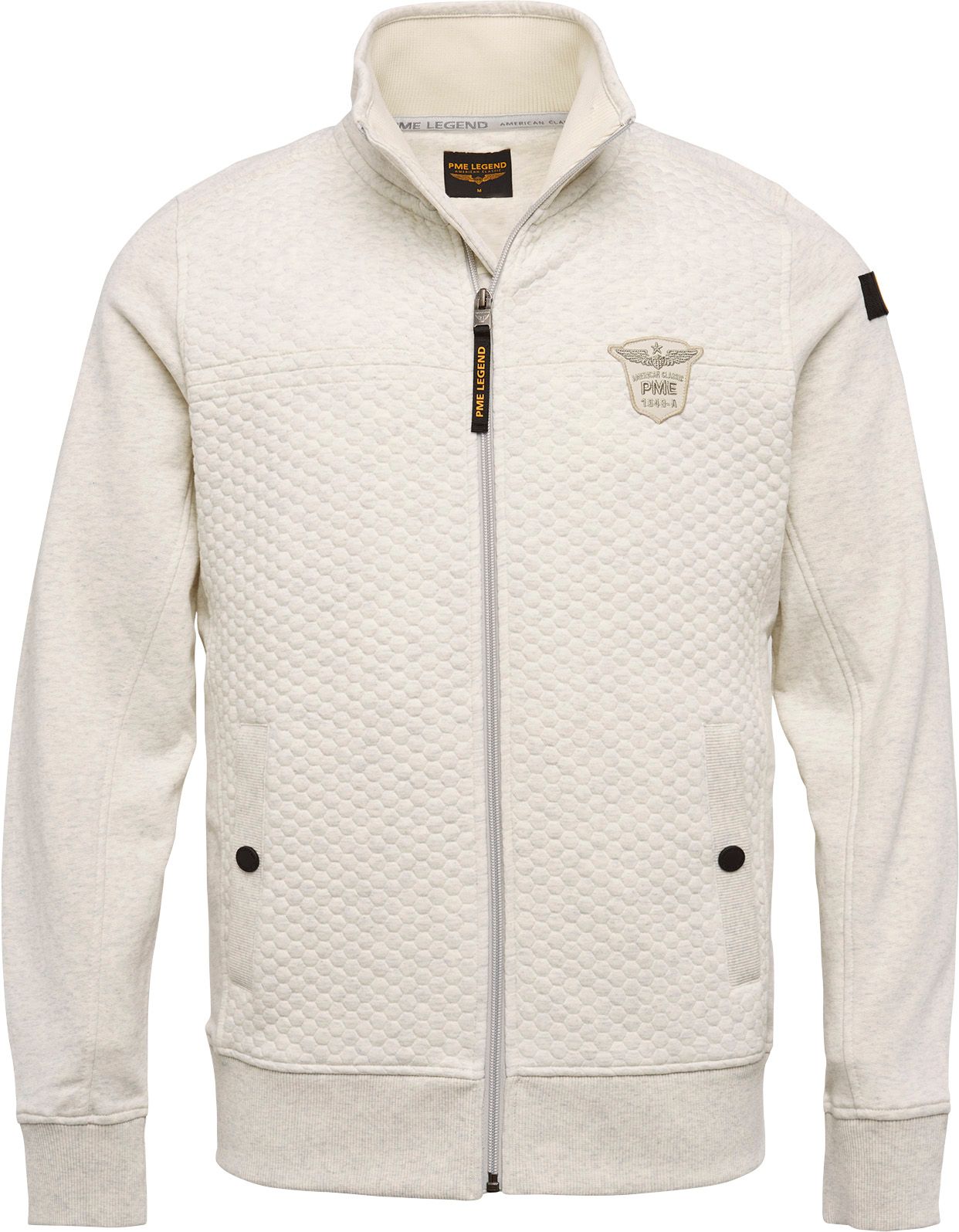 PME Legend Zip Jacket Off-White Grey size 3XL
