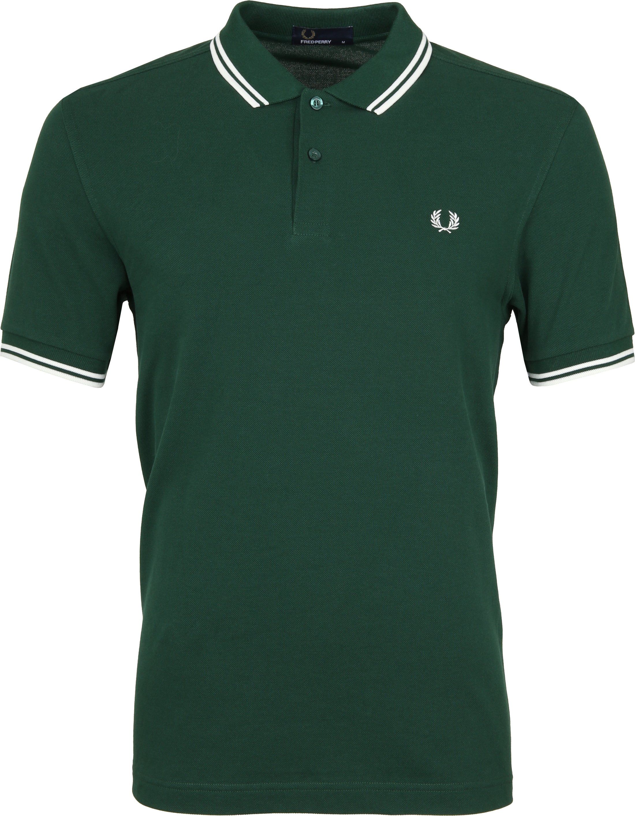 Fred Perry Polo Shirt 406 Dark Green Green size S