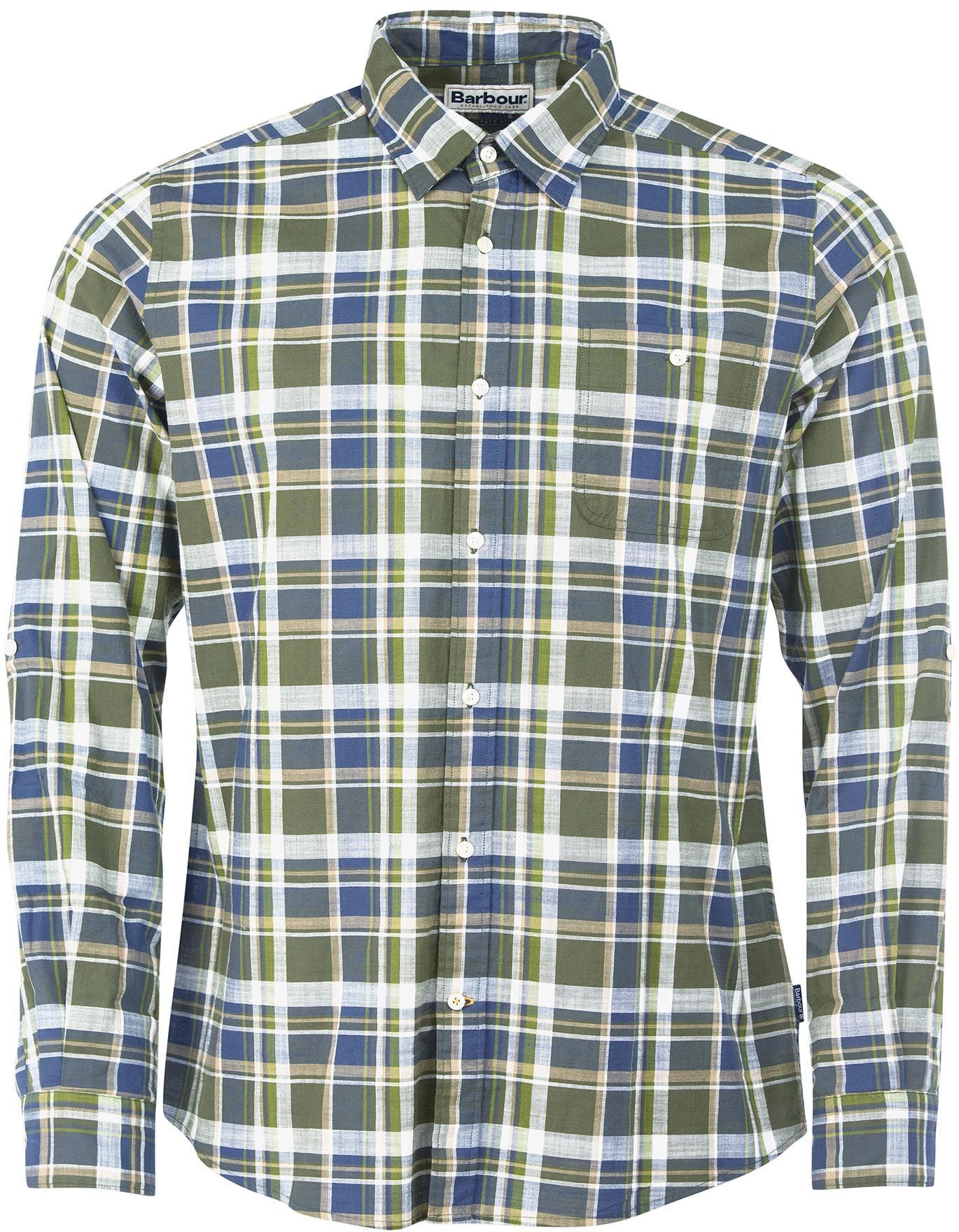 Barbour Shirt Weardside Green Multicolour size L