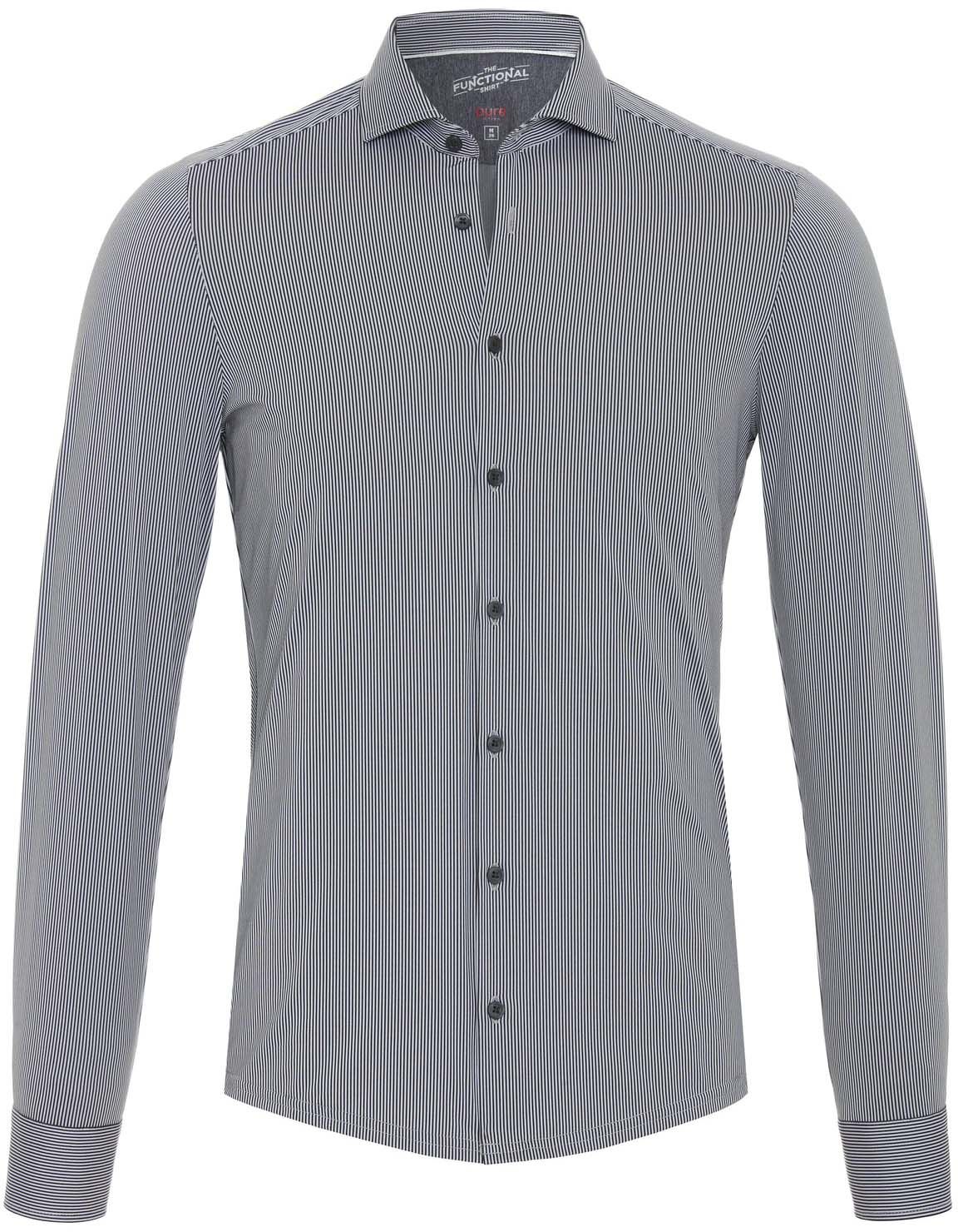 Pure Functional Shirt Stripes Black 4028-21750-060 order online | Suitable
