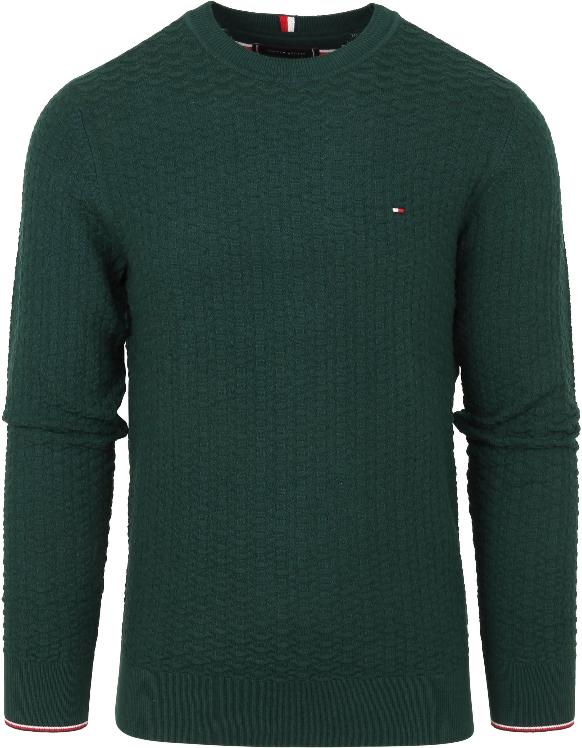 Tommy Hilfiger Structural Sweater Dark Dark Green Green size L