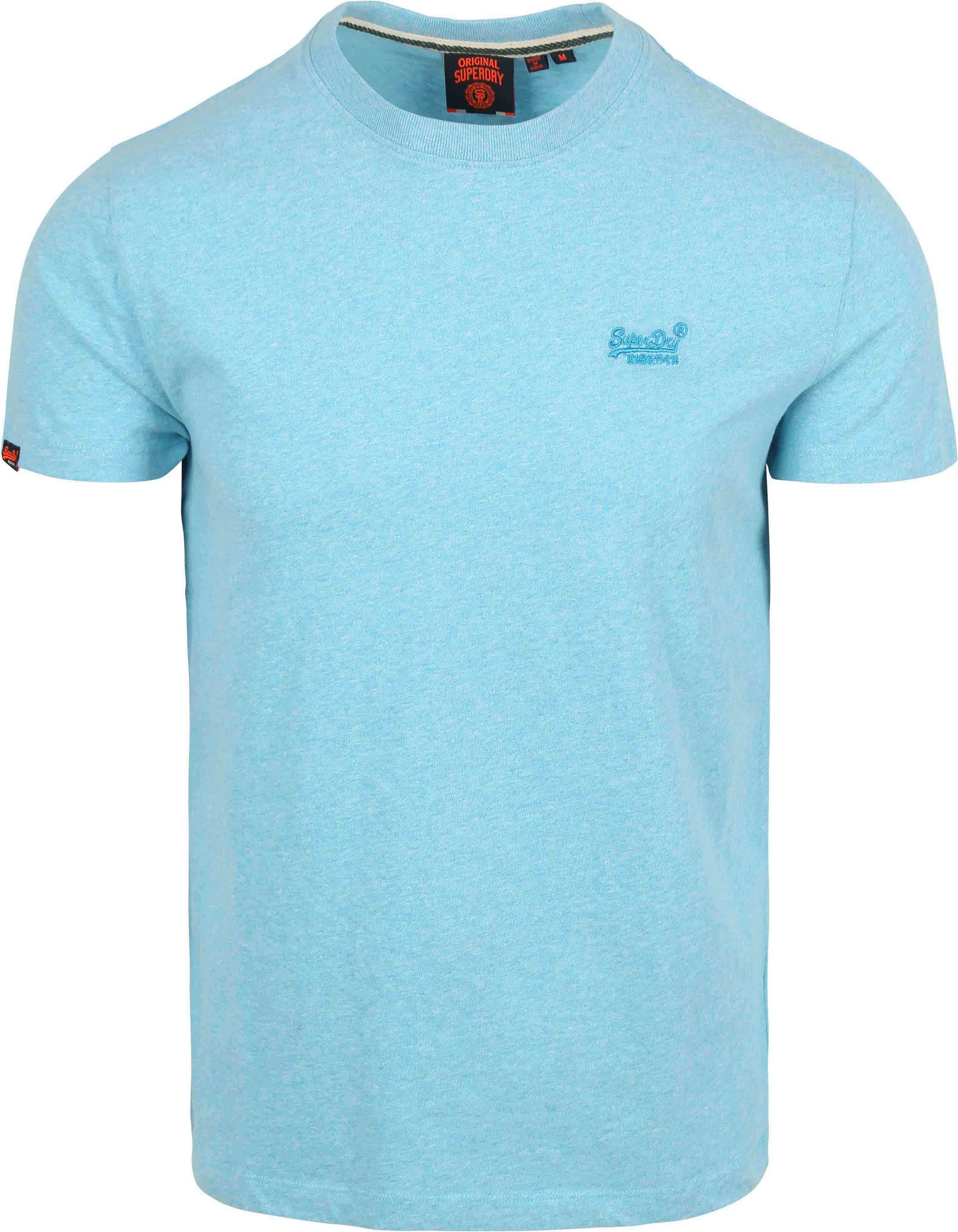 Superdry Classic T-Shirt Melange Lichtblauw M1011245A-5WW kopen | Suitable