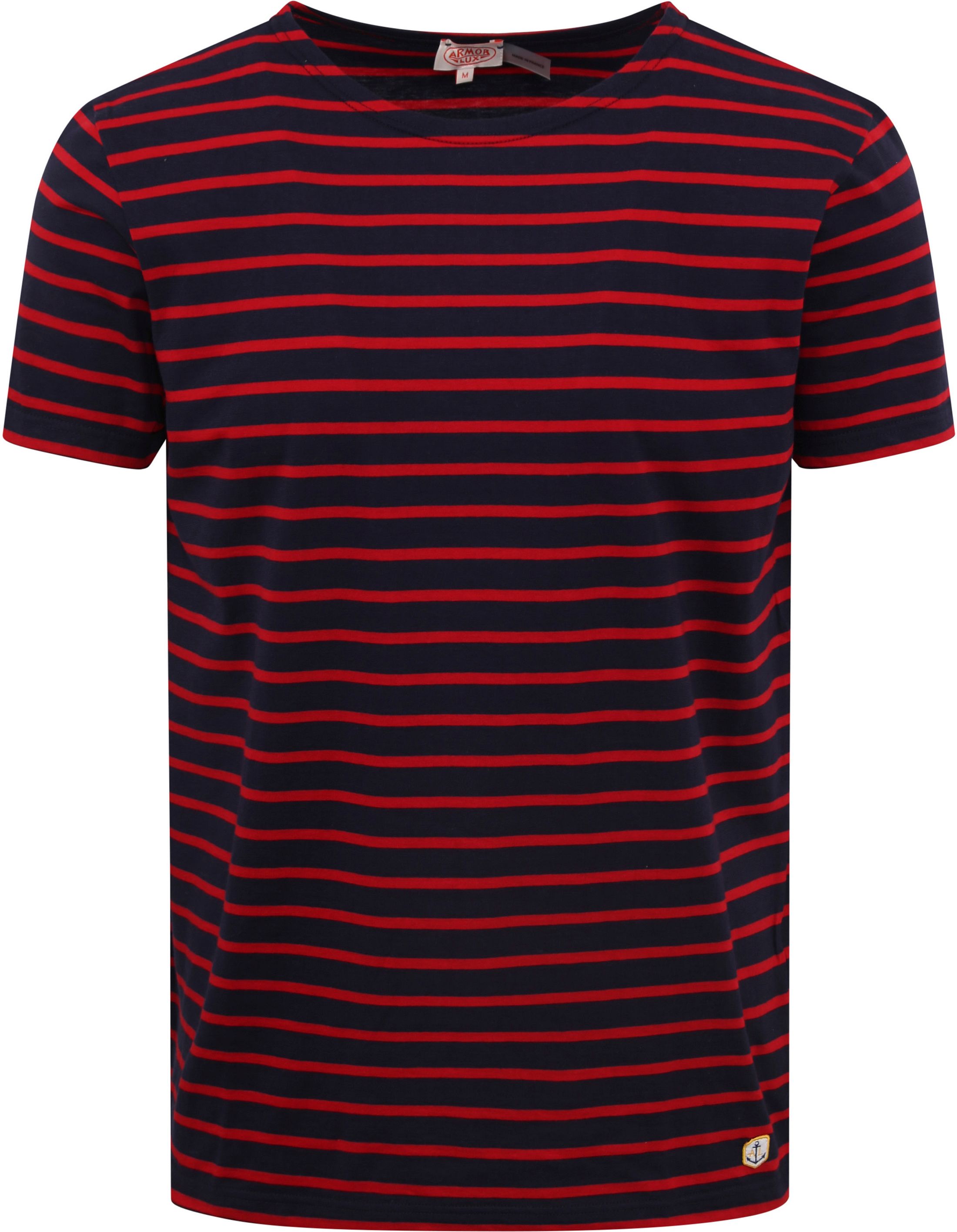 Armor-Lux Hoëdic T-Shirt Strepen Navy Rood 53842-455 kopen | Suitable