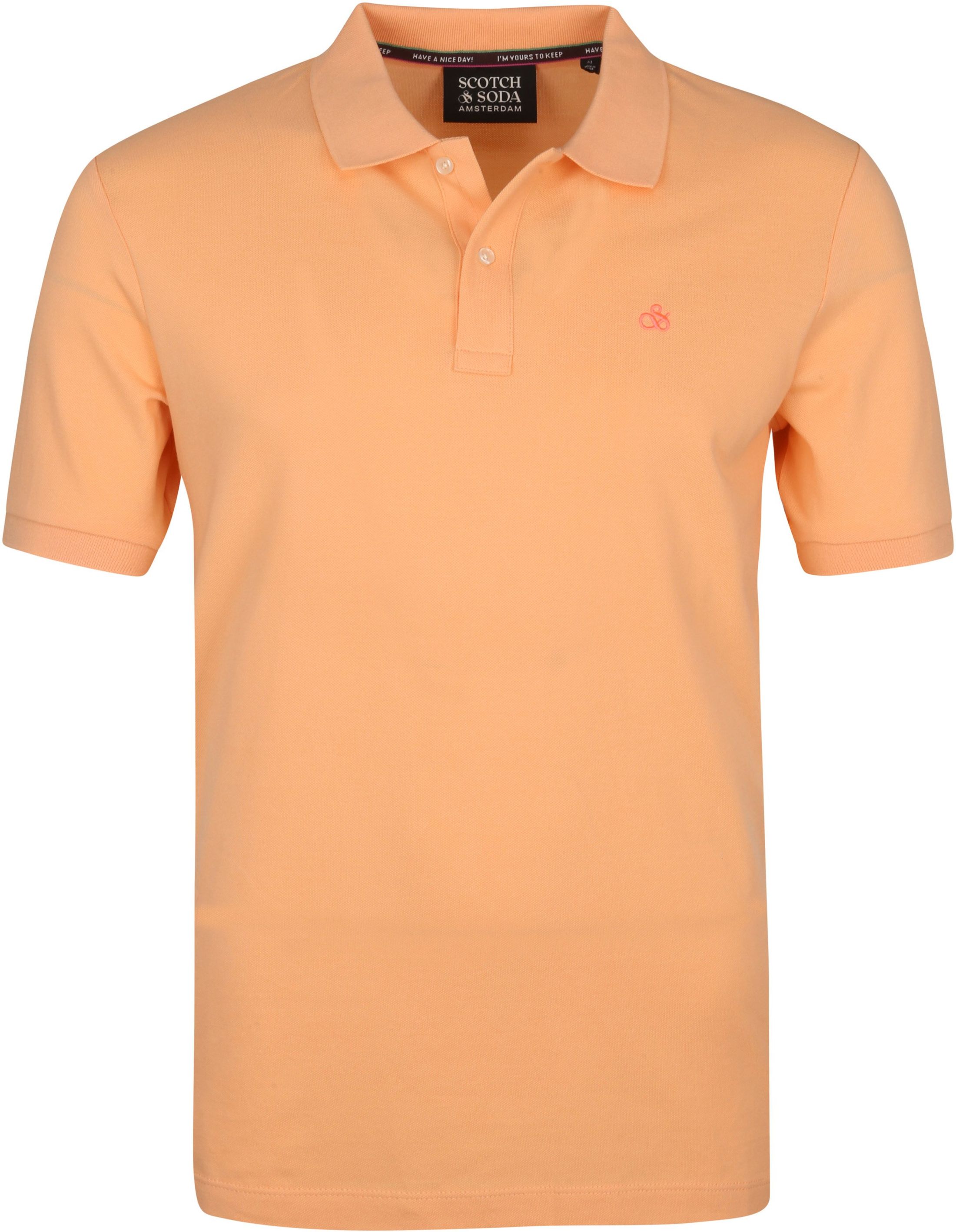 Scotch and Soda Pique Polo Shirt Orange size L