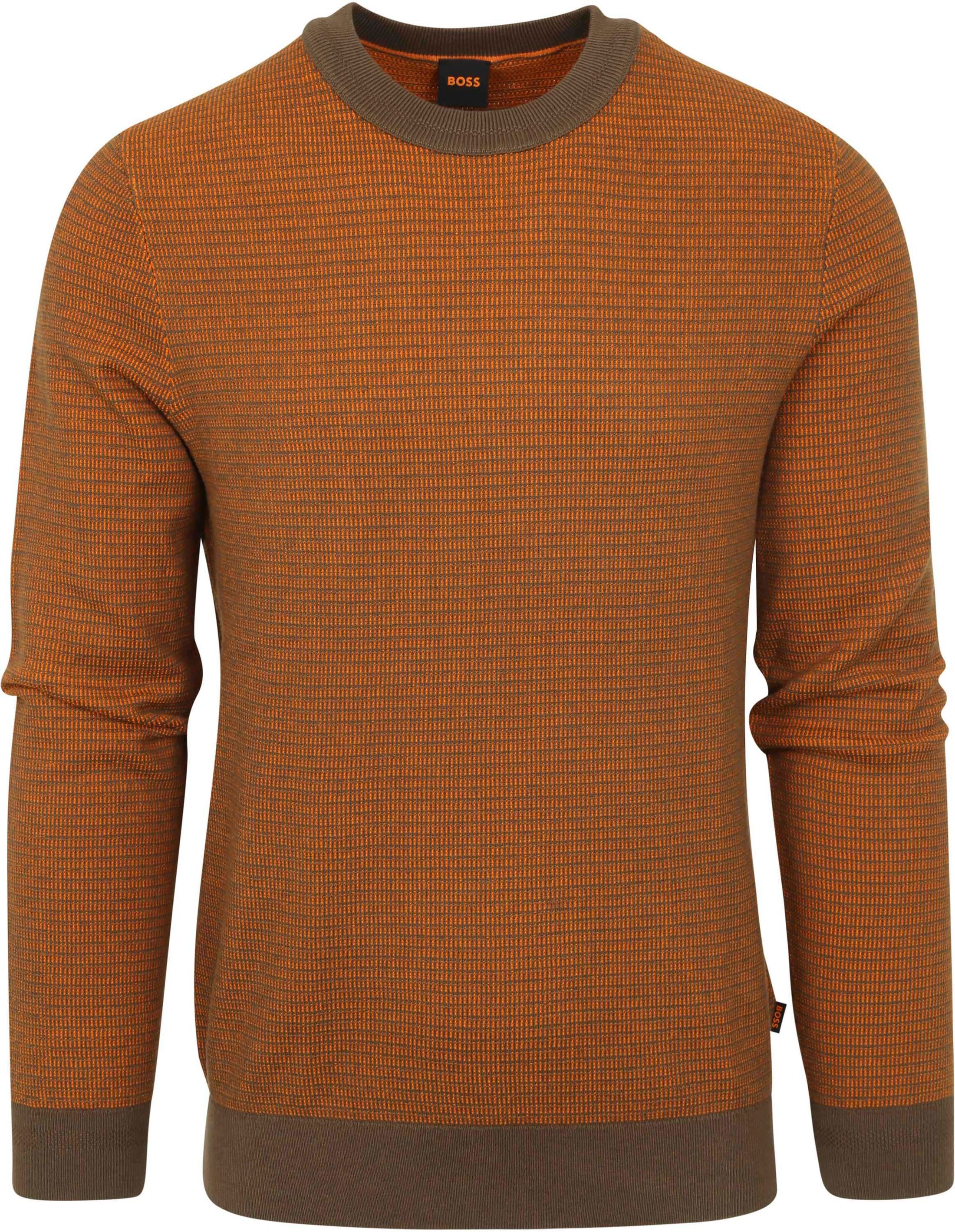 Hugo Boss Avobano Pullover Khaki Orange size 3XL