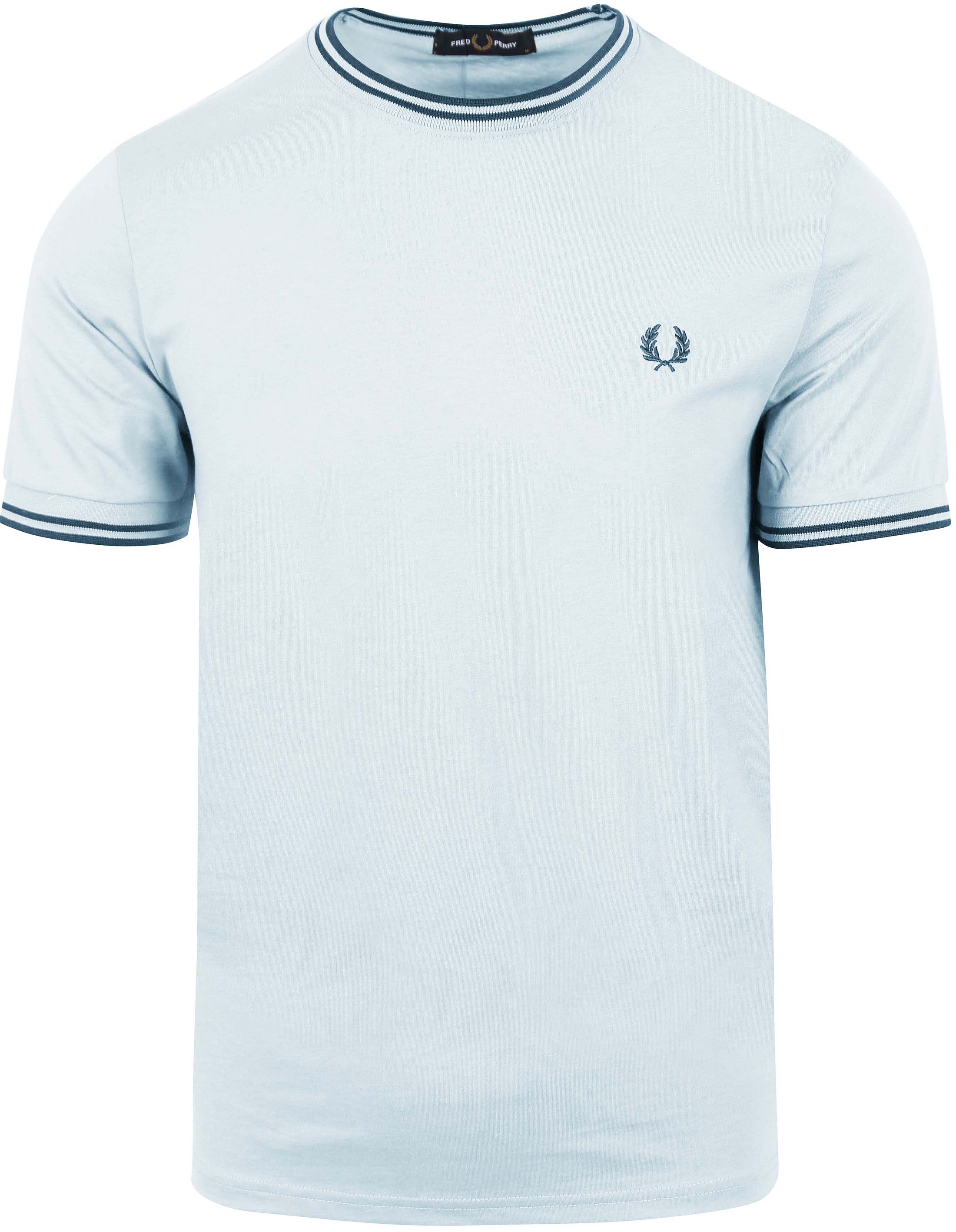 Fred Perry T-Shirt M1588 Lichtblauw V08 M1588-V08 kopen | Suitable